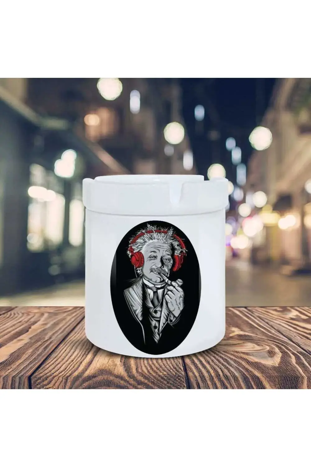Albert Einstein Küllük Hipster Baskılı Kül Tablası K-59
