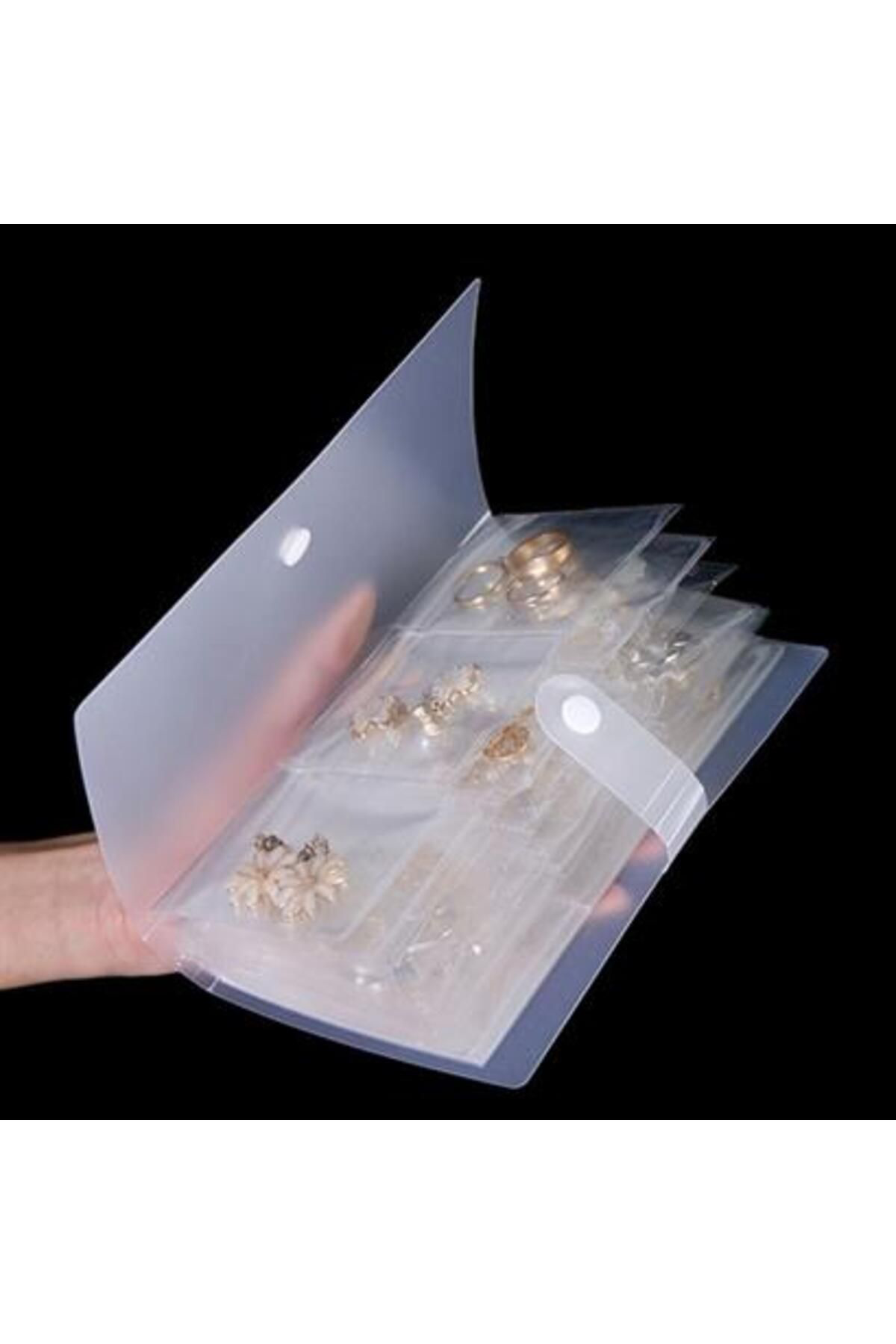 Neiçin Albüm Şeklinde Aksesuar, Takı Saklama Poşetleri Kolye, Küpe, Bile