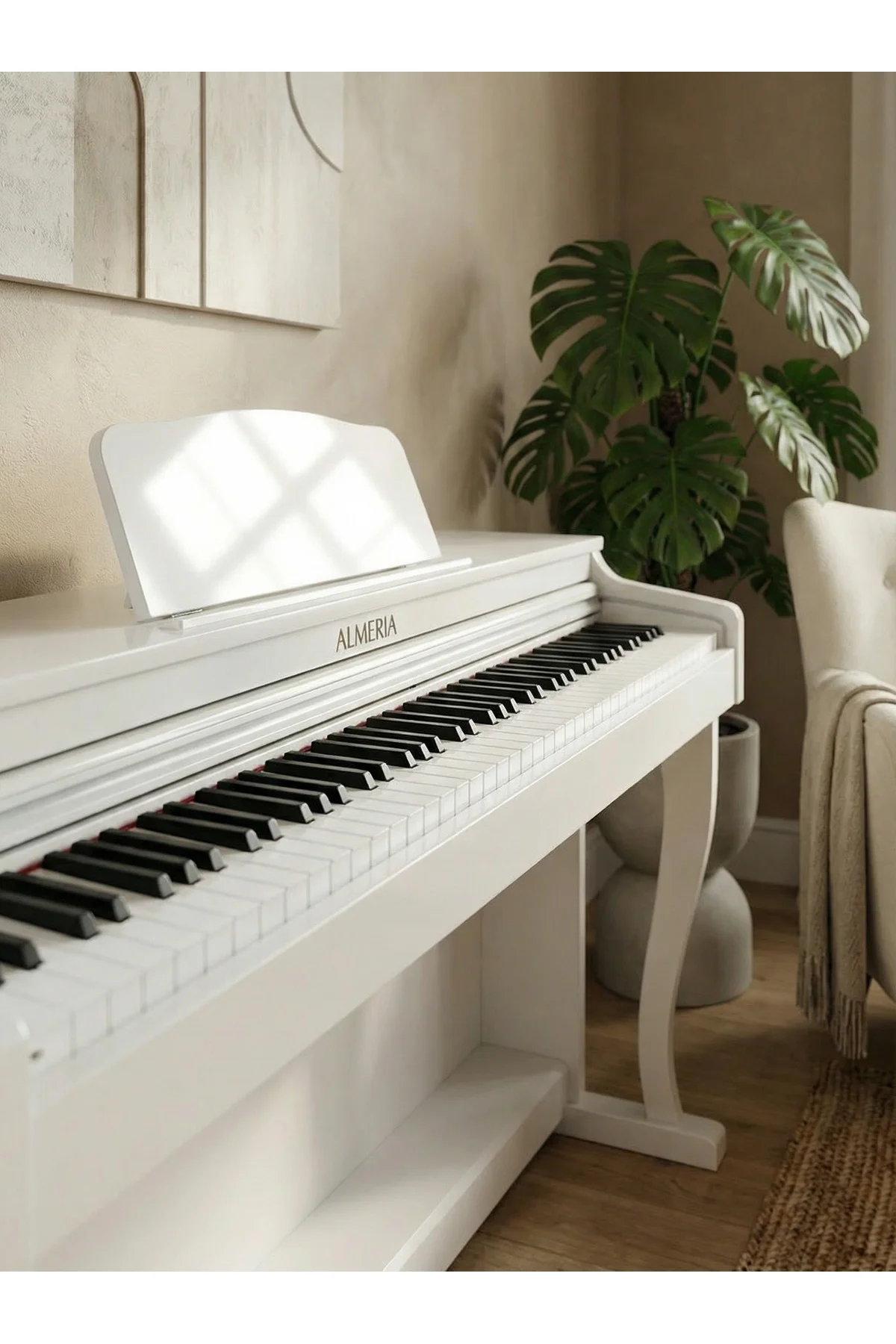 ALC-91 WH Beyaz Dijital Piyano (Tabure Hediye + Kulaklık) ALC-91 WH Beyaz Dijital Piyano (Tabure Hediye + Kulaklık)