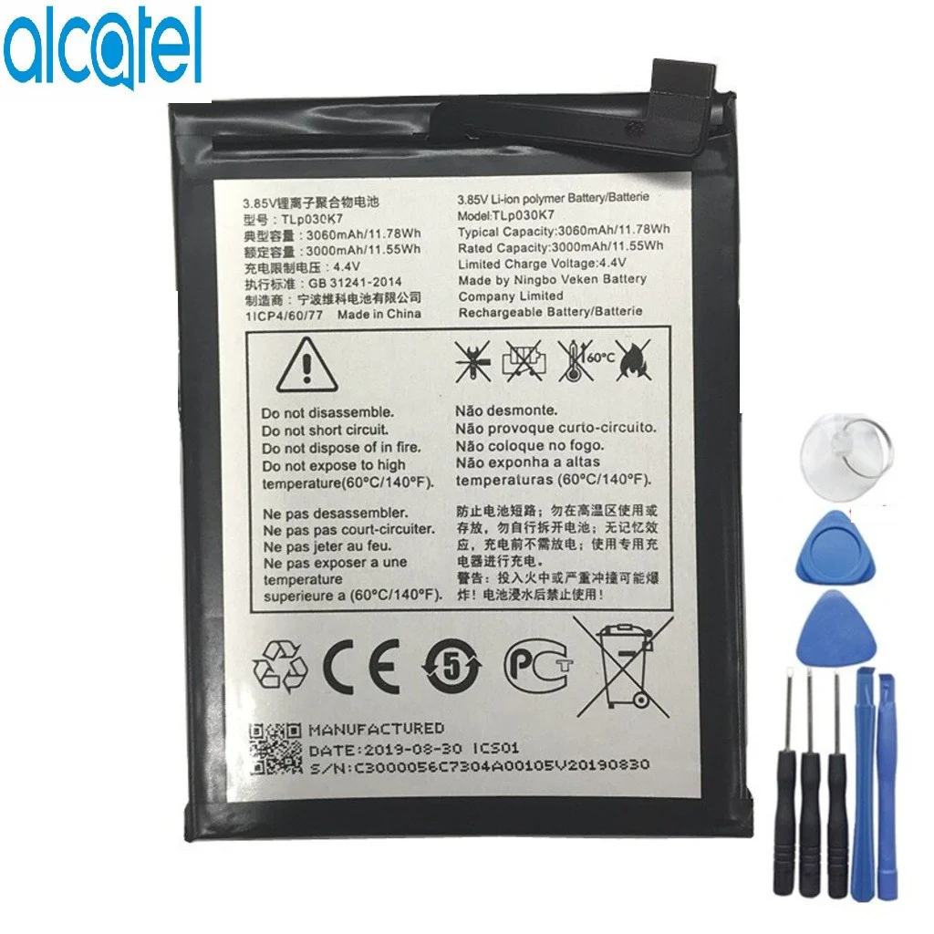 Alcatel 1S Pil Batarya 5024D ve Tamir Seti TLP030K7