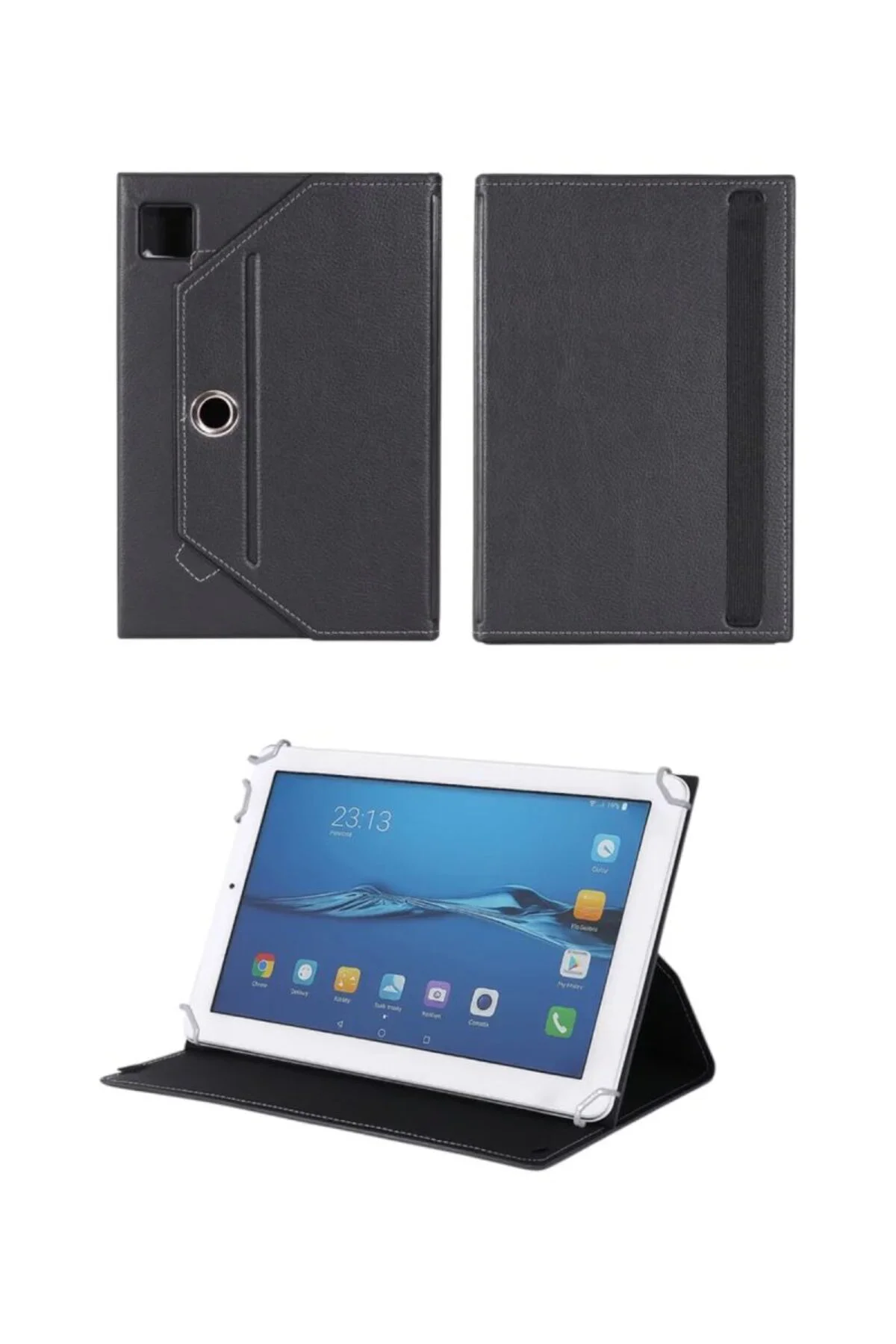 Alcatel 1T 10 Universal Dönerli Standlı Tablet Kılıfı Siyah Alcatel 1T 10 Universal Dönerli Standlı Tablet Kılıfı Siyah