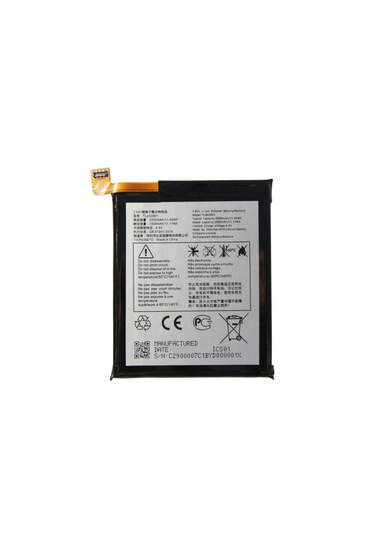 Alcatel 3/3x Alcatel 5 Tcl V760 Y660 Pil Batarya