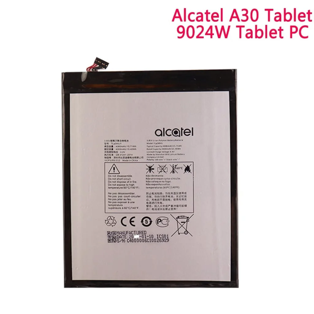 Alcatel A30 Tablet Pil Batarya 8082 9024W Tlp040J1 Alcatel A30 Tablet Pil Batarya 8082 9024W Tlp040J1