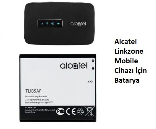 ALCATEL LINKZONE MOBİLE HOTSPOT TLiB5AF PİL BATARYA Fiyatı, Yorumları ve Özellikleri