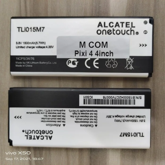 ALCATEL ONE TOUCH PİXİ 4 TLi015m7 OT-4034/4034D  BATARYA PİL