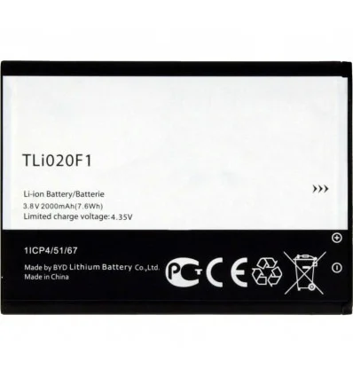 ALCATEL ONE TOUCH TLi020F1 PİXİ4/POP2/OT-7040/7040D/5042 Batarya Pil ALCATEL ONE TOUCH TLi020F1 PİXİ4/POP2/OT-7040/7040D/5042 Batarya Pil