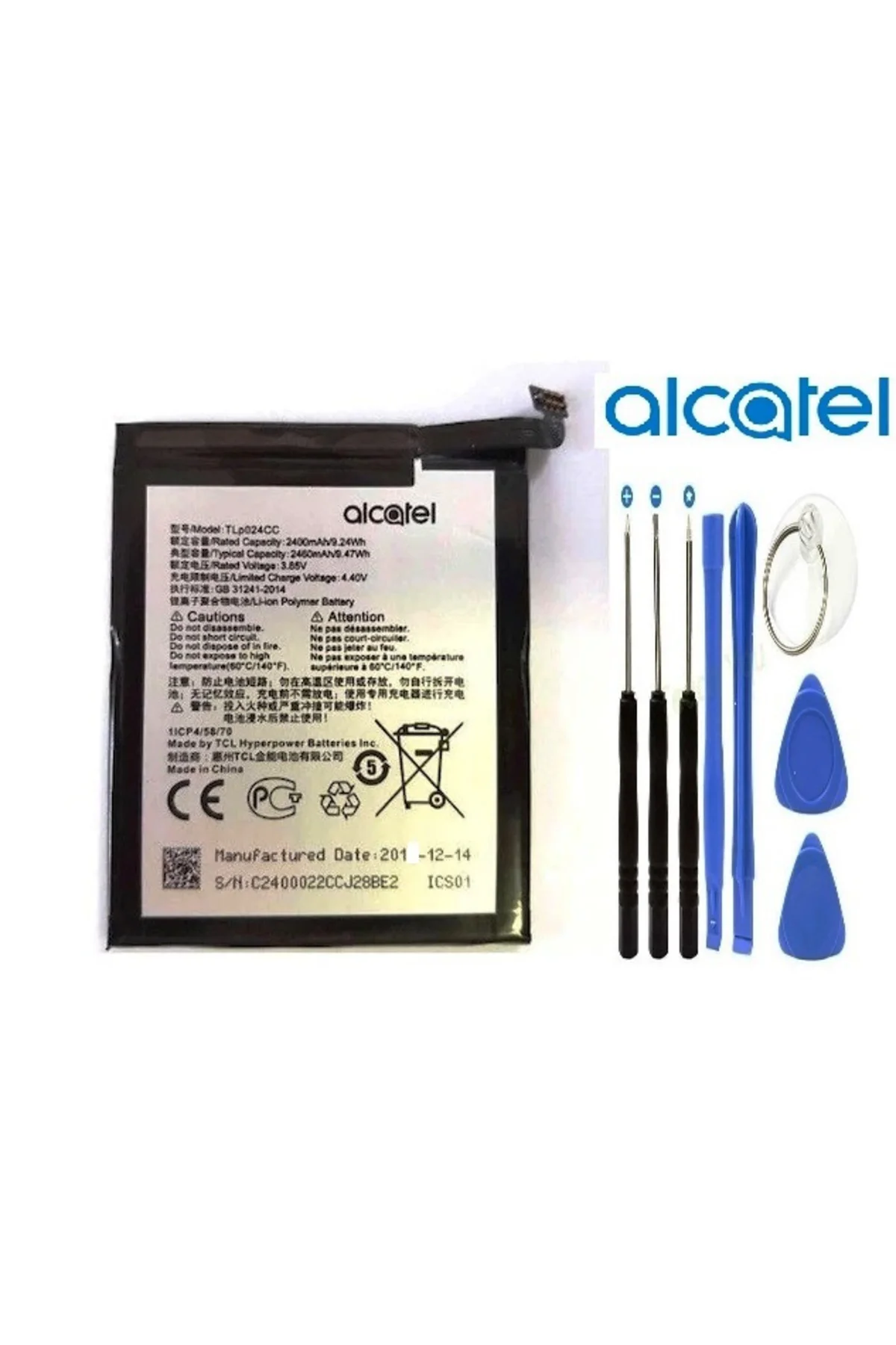 Alcatel Shine Lite 5080X Uyumlu Pil Batarya Ve Tamir Seti Tlp024Cc