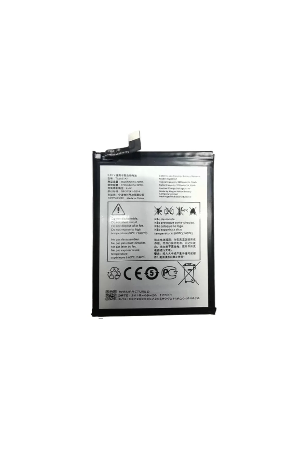 Alcatel Tcl Plex T780h Pil Batarya Tlp037a7