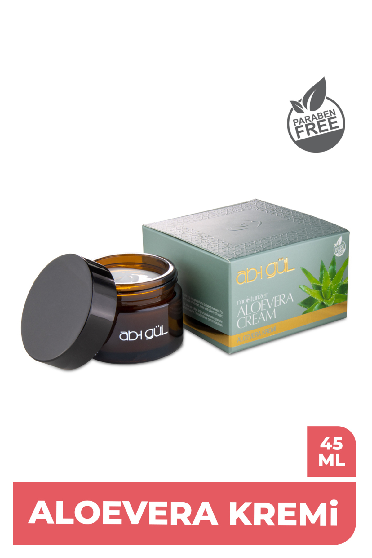 Ab-I Gül Aleo Vera Yaprak Özleri Ekstraktı Kremi 45 Ml | Moisturizer Aloe