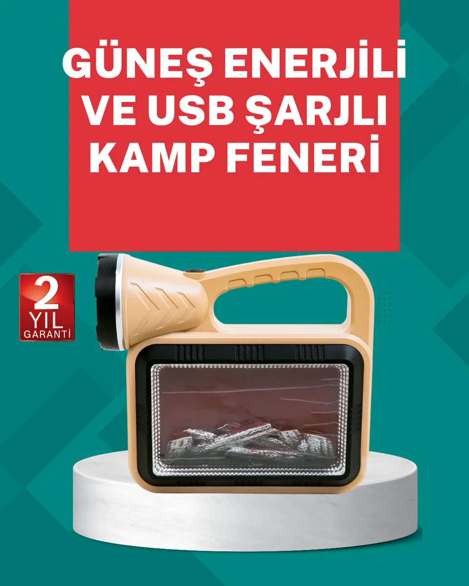 Alev Efektli Güneş Enerjili Lamba – Su Geçirmez & Portatif (Kamp & Bahçe Işığı)