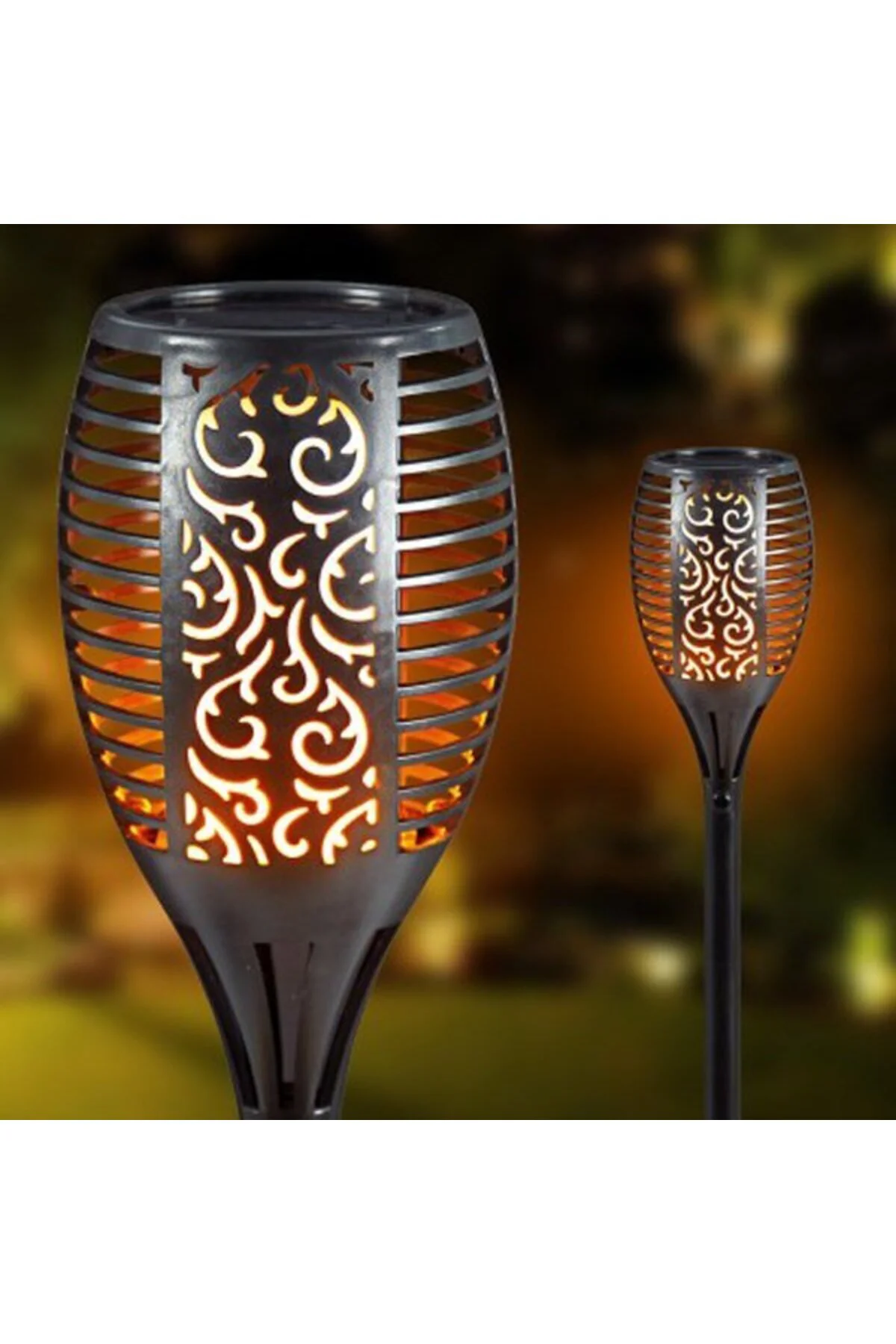 Alev Efektli Solar Bahçe Lambası Small