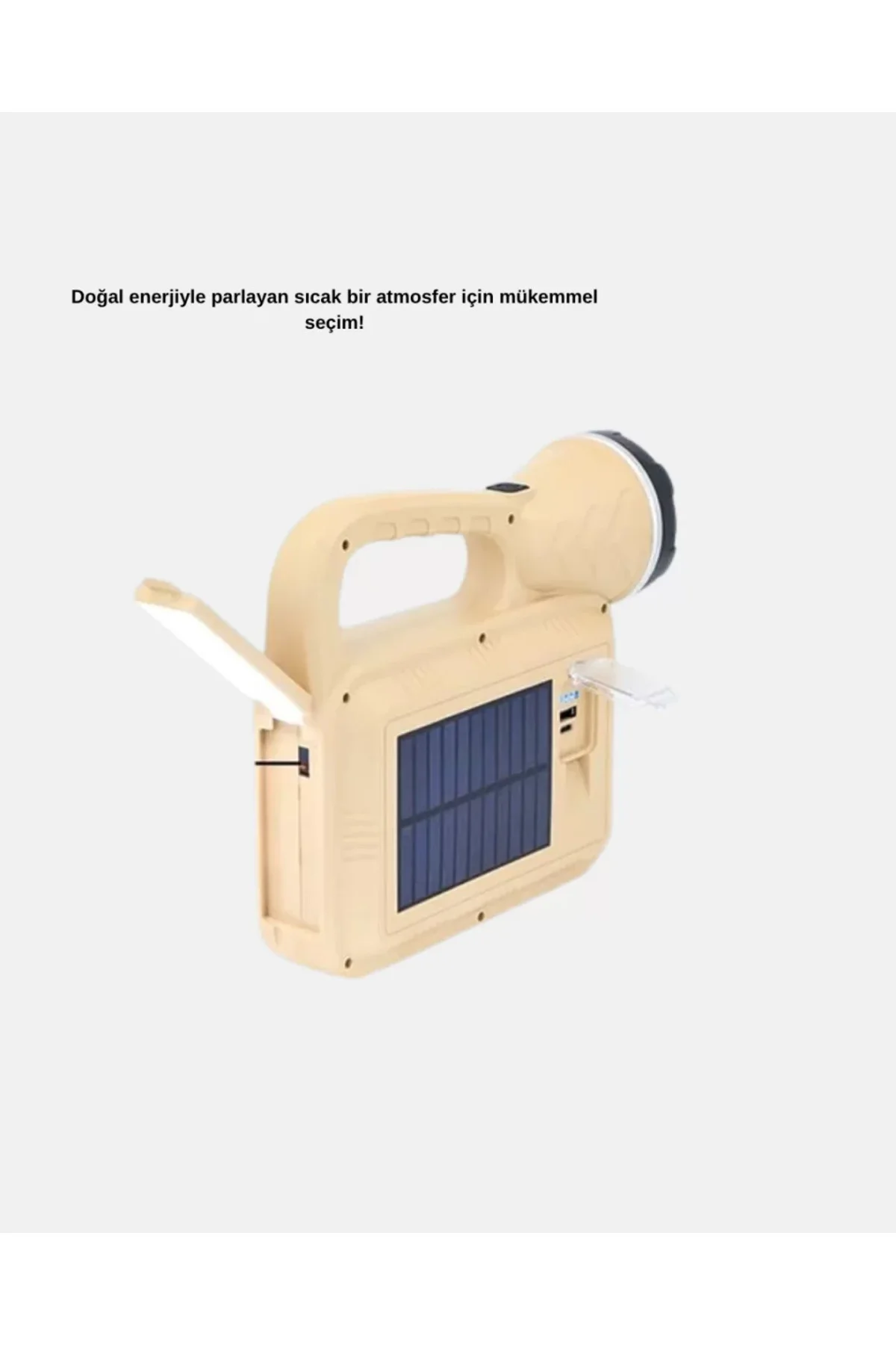 Alev Efektli Solar Lamba COB Işıklı Taşınabilir Bahçe Kamp Aydınl