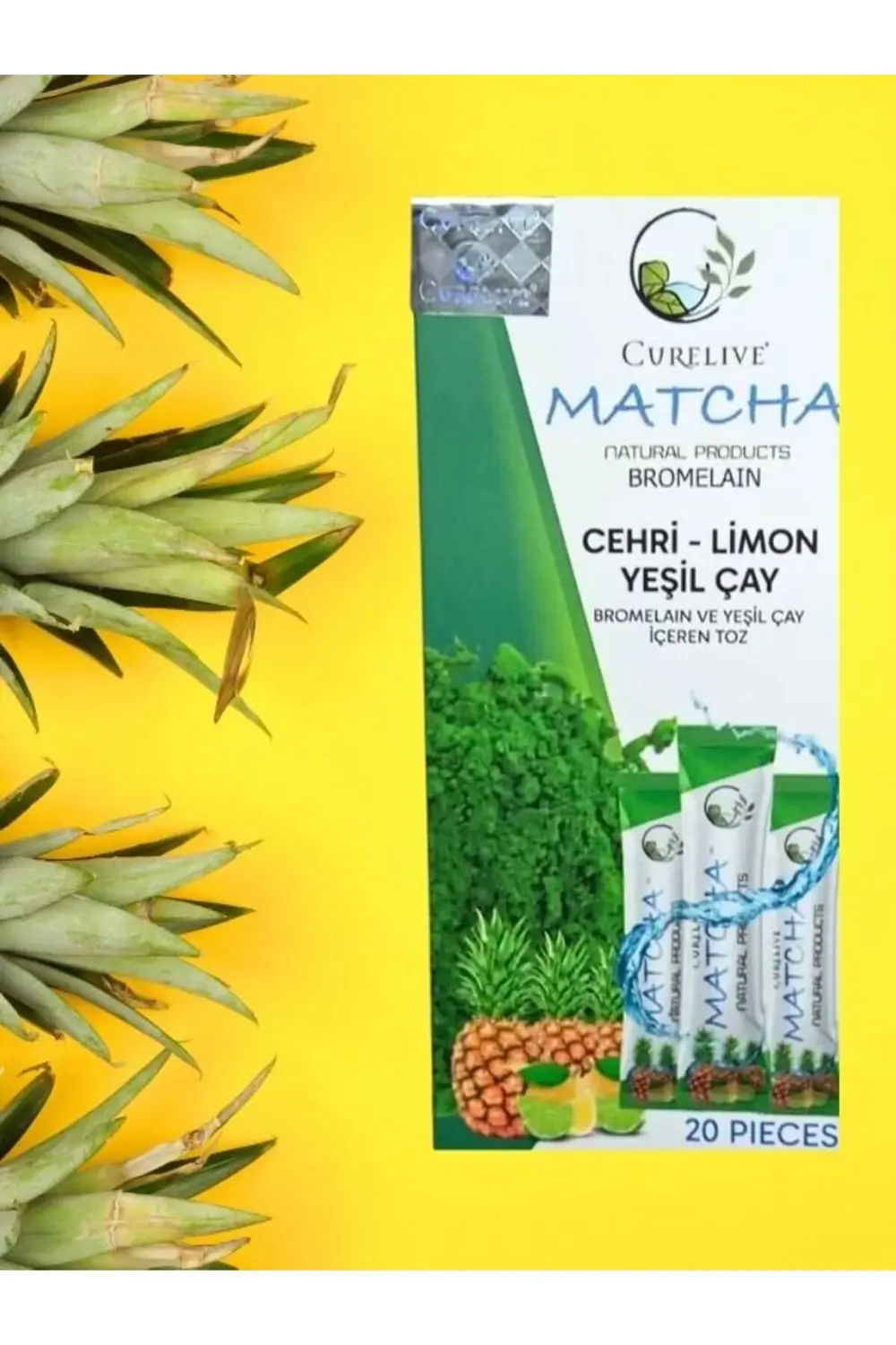 Curelive Aleyna Baharat Matcha Ananaslı Bromelıan Aromalı Detox Burner For