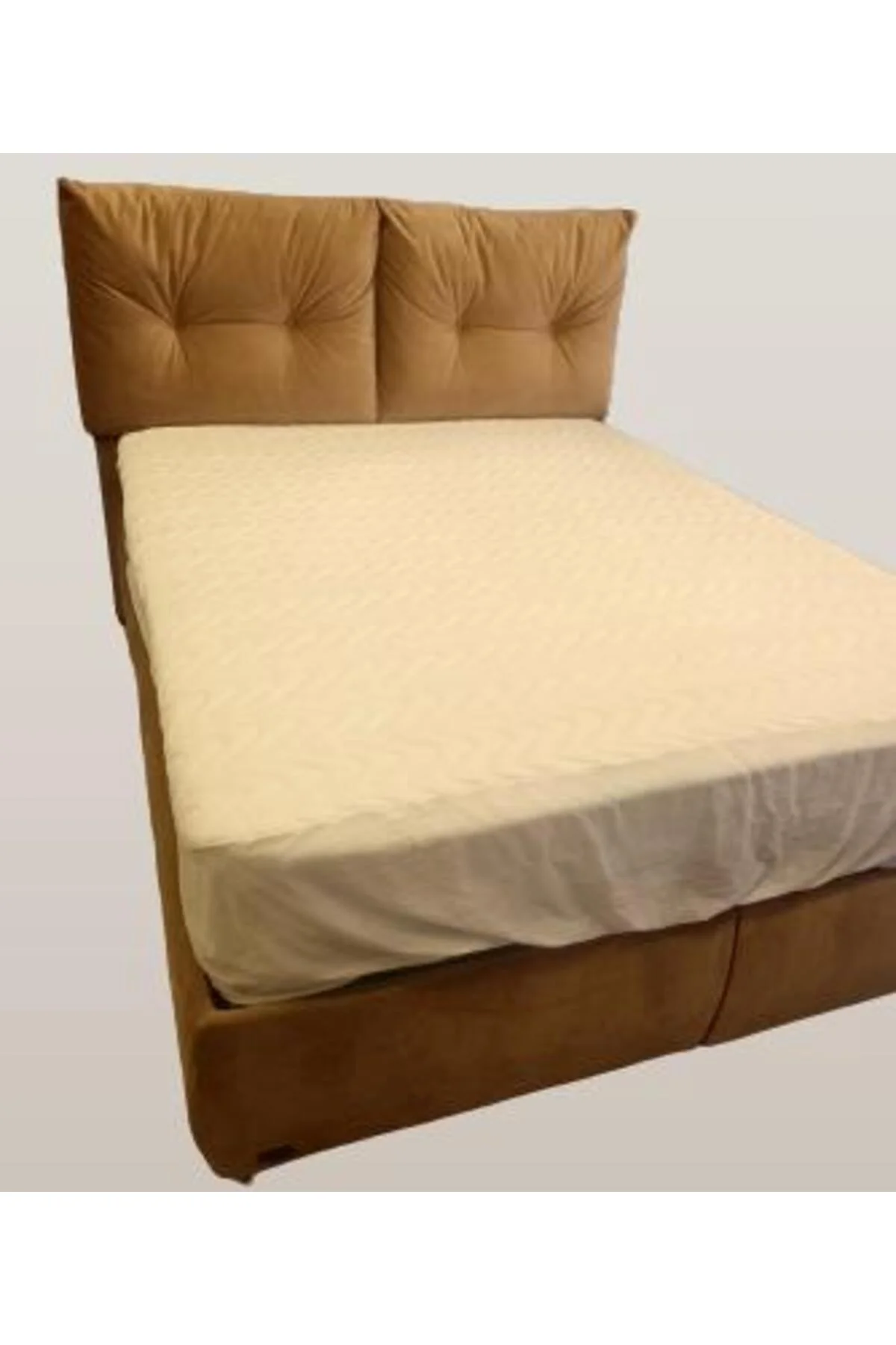 ALEZ Fitted 90176 Model Full Kenar Yatak koruyucu 100x200 Pamuk Beyaz El Yapım ALEZ Fitted 90176 Model Full Kenar Yatak koruyucu 100x200 Pamuk Beyaz El Yapım - Görsel 4