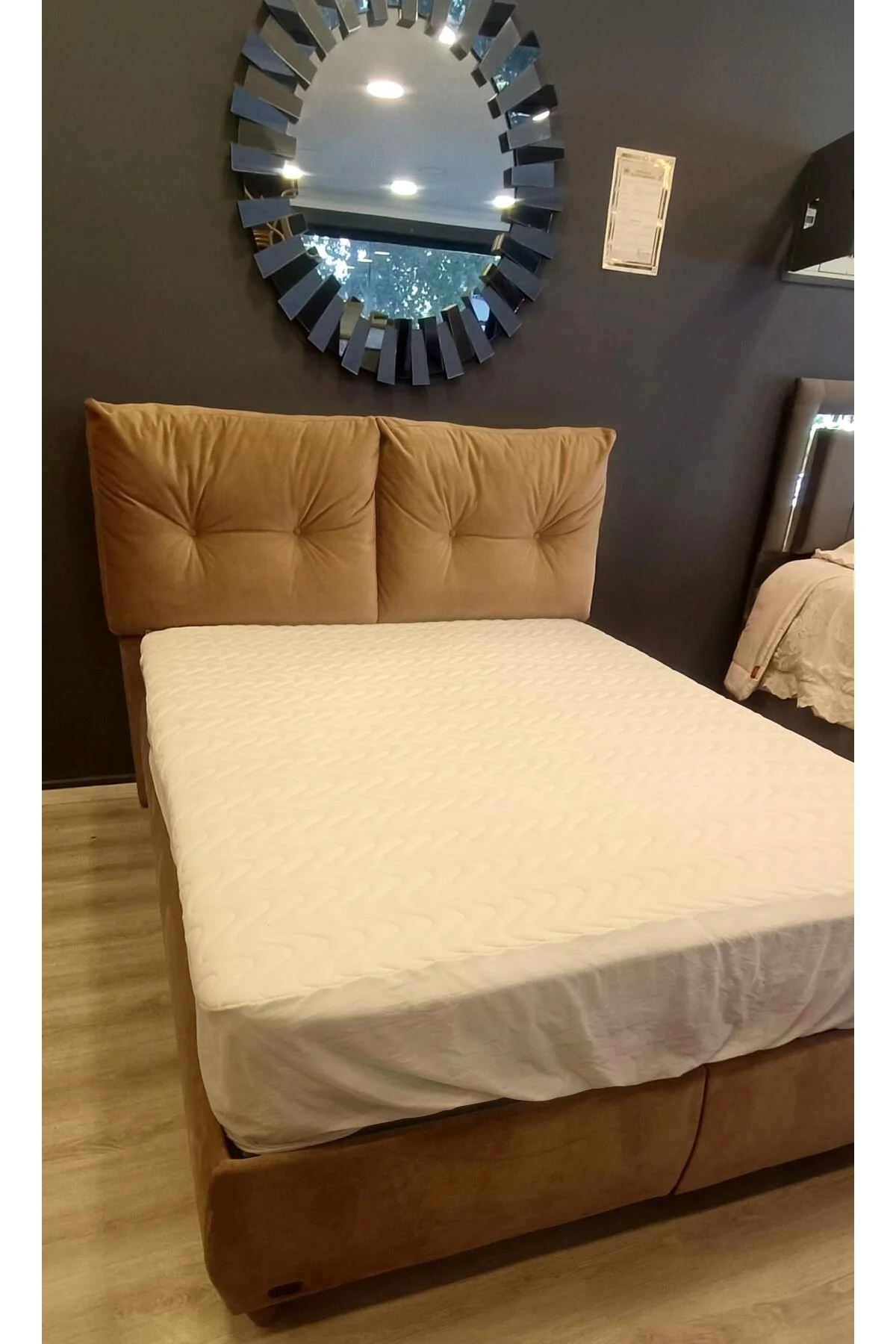 ALEZ Fitted 90177 Model Full Kenar Yatak koruyucu 120x200 Pamuk Beyaz El Yapım ALEZ Fitted 90177 Model Full Kenar Yatak koruyucu 120x200 Pamuk Beyaz El Yapım - Görsel 3