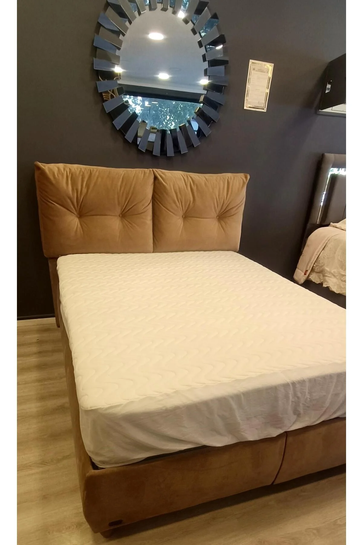 ALEZ Fitted 90179 Full Kenar Yatak koruyucu Lastikli 160x200 Pamuk Beyaz El Yapım ALEZ Fitted 90179 Full Kenar Yatak koruyucu Lastikli 160x200 Pamuk Beyaz El Yapım - Görsel 3