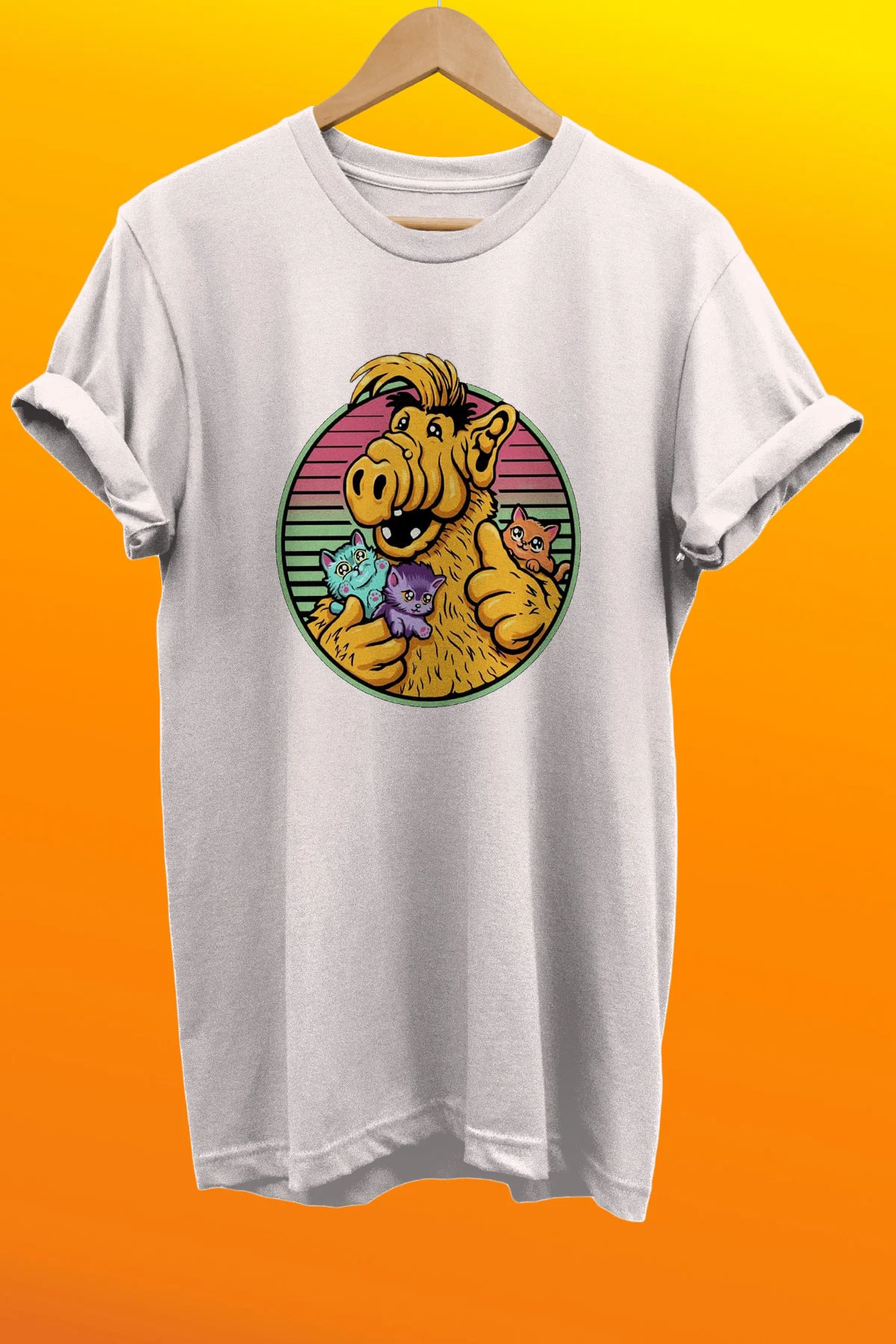 Alf %100 Pamuk %100 Pamuk Basic T-shirt Normal Beden Tişört