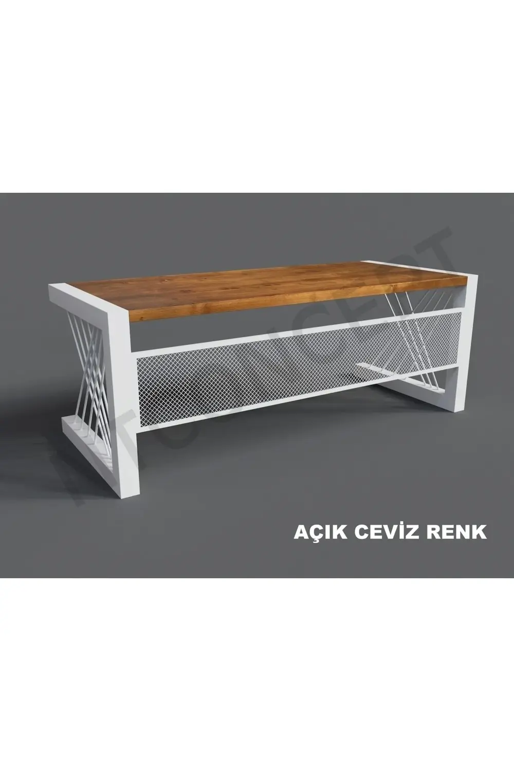 Nt Concept Alfa Açık Ceviz Renk Doğal Ahşap Ofis Ve Çalışma Masası(85Cm-160C
