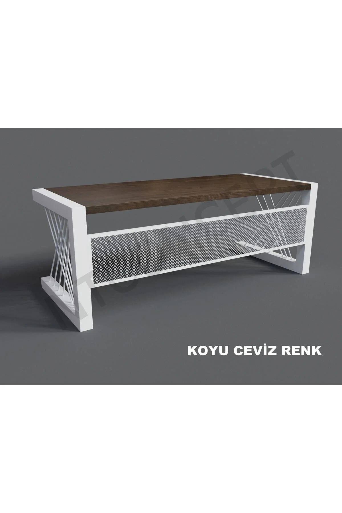 Alfa Koyu Ceviz Renk Masif Ahşap Ofis ve Çalışma Masası(85cm-200cm) Alfa Koyu Ceviz Renk Masif Ahşap Ofis ve Çalışma Masası(85cm-200cm) - Görsel 4
