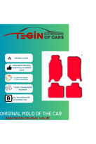 Alfa Romeo 146 1995-2000 Prime Sarı Halı Beyaz Kenar Halı Paspas