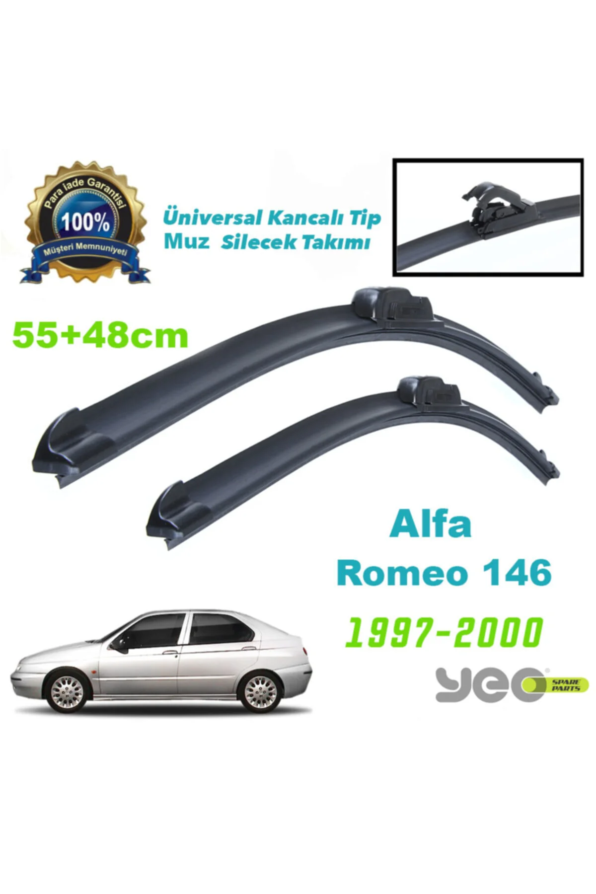 Alfa Romeo 146 Universal Muz Silecek Takımı 1997-2000