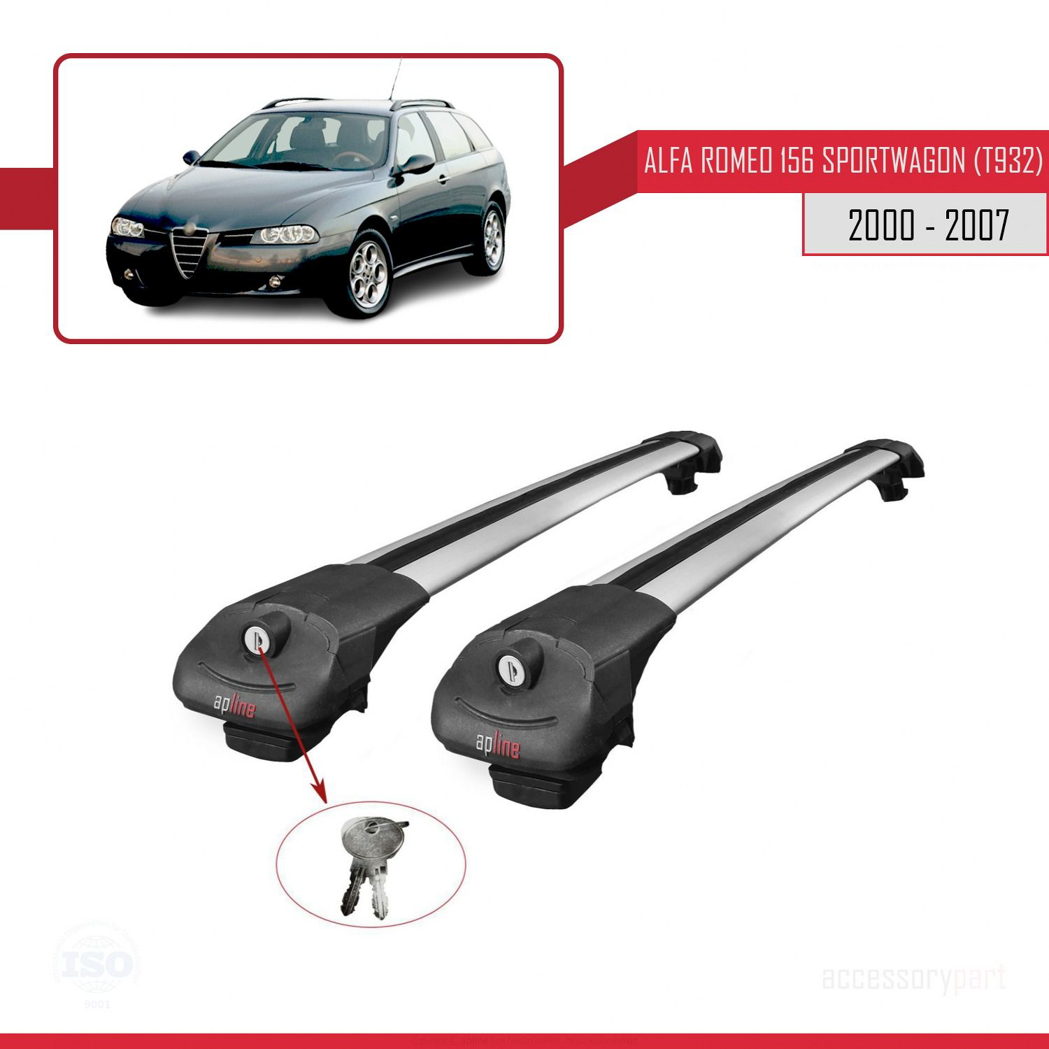 Alfa Romeo 156 Sportwagon (T932) 2000-2007 Arası ile uyumlu ACE-1