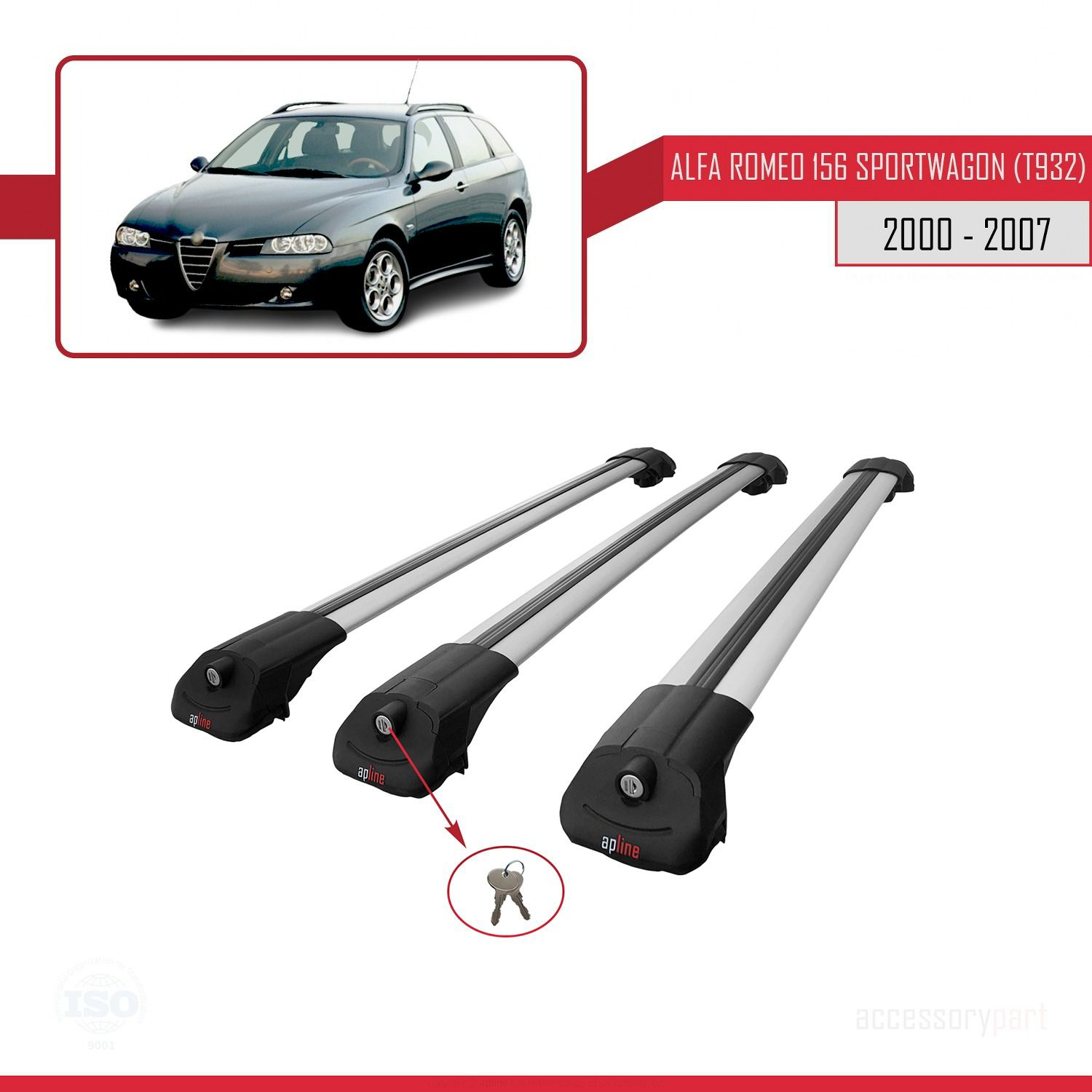 Alfa Romeo 156 Sportwagon (T932) 2000-2007 Arası ile uyumlu ACE-1