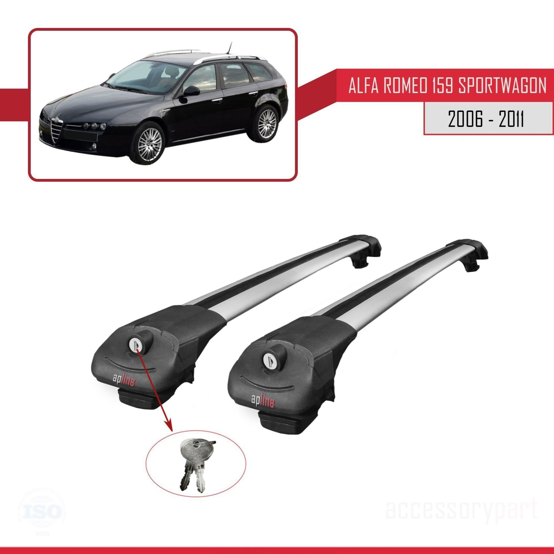 Alfa Romeo 159 SPORTWAGON 2006-2011 Arası ile uyumlu ACE-1 Ara At