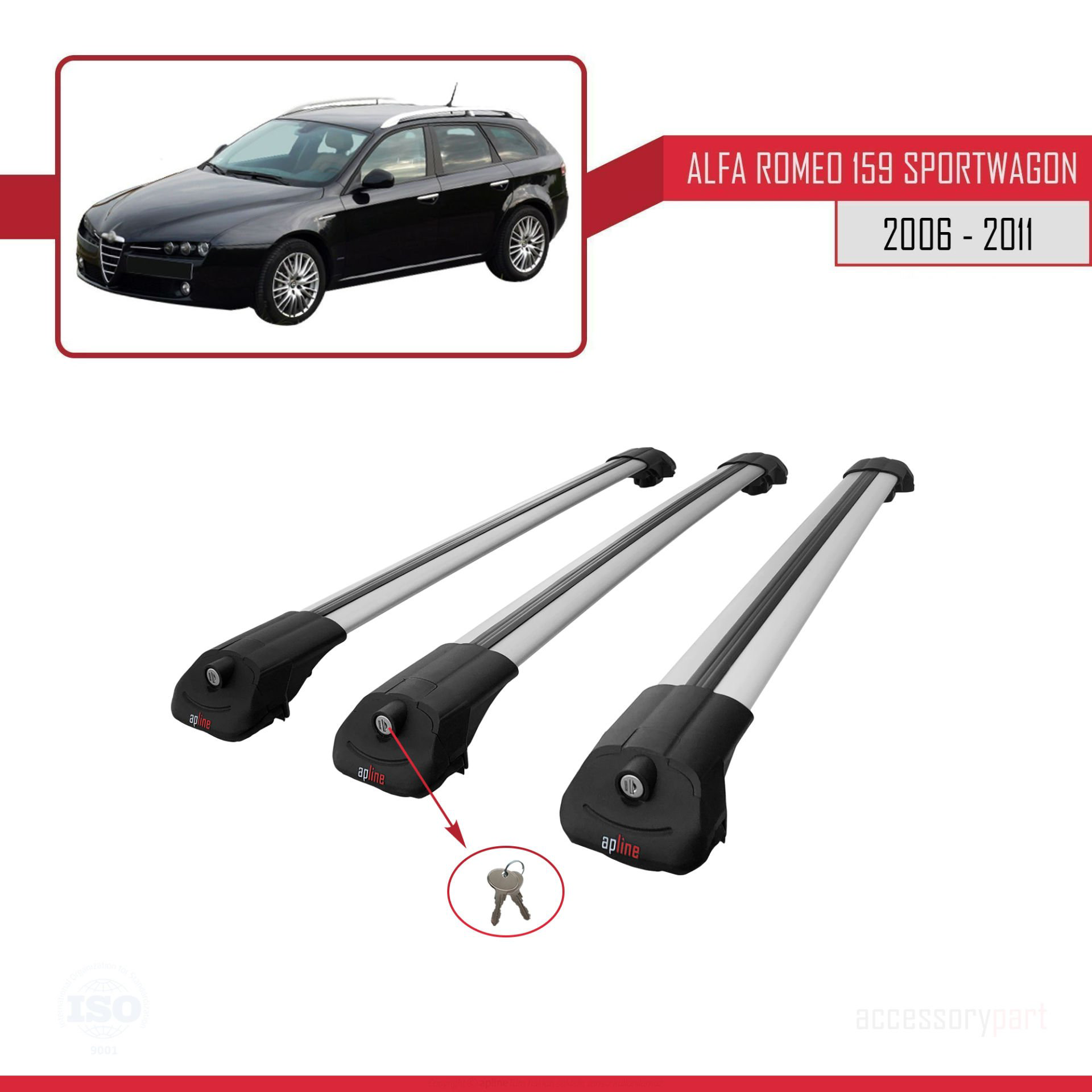Alfa Romeo 159 SPORTWAGON 2006-2011 Arası ile uyumlu ACE-1 Ara At