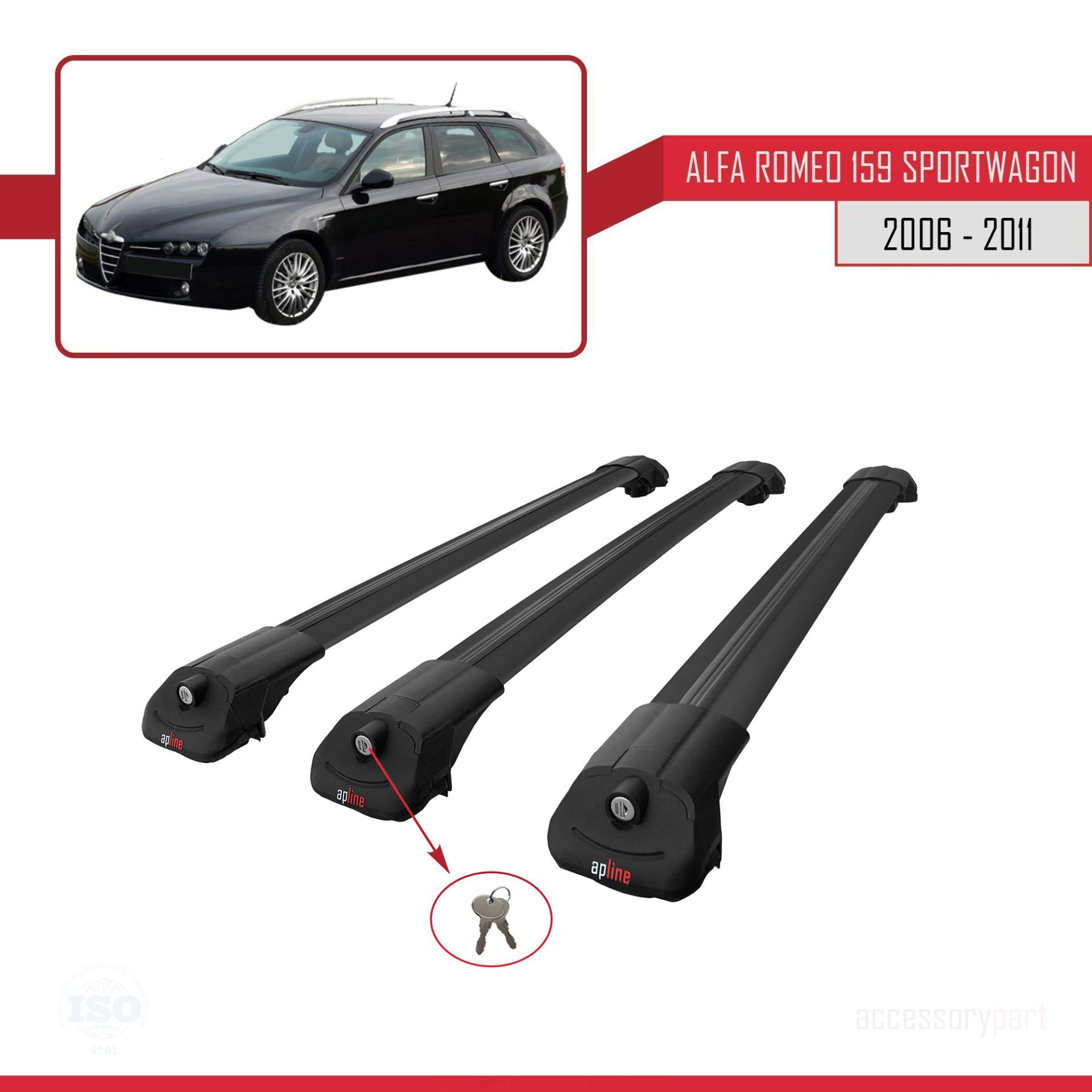Alfa Romeo 159 SPORTWAGON 2006-2011 Arası ile uyumlu ACE-1 Ara At