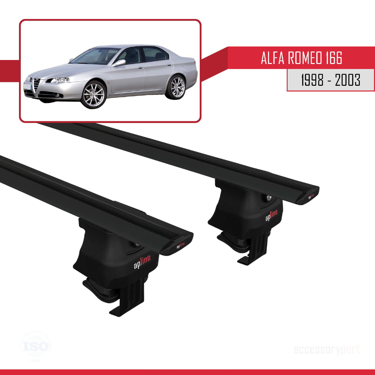 Alfa Romeo 166 1998-2003 Arası ile uyumlu ACE-4 Ara Atkı Tavan Ba