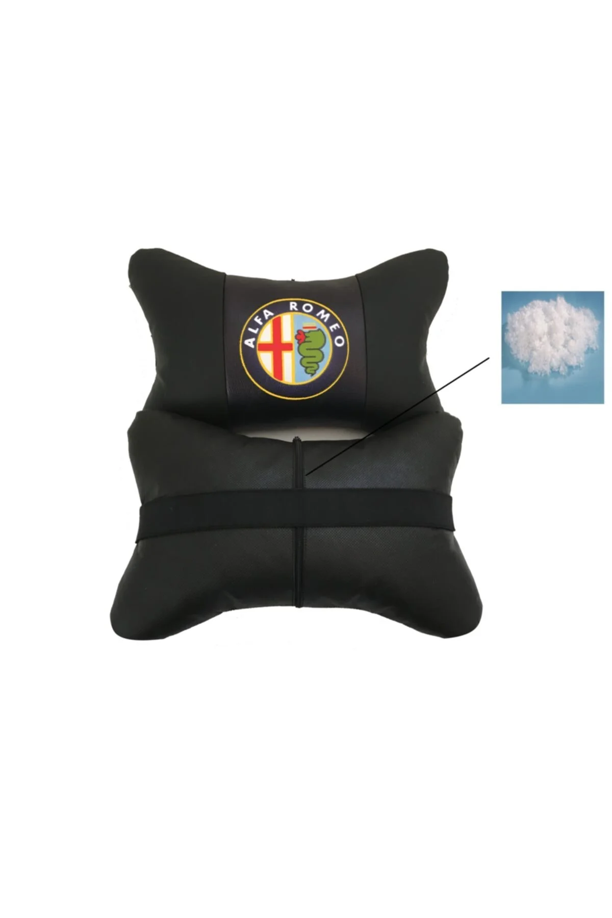 Alfa Romeo 2 Li Lüx Ortopedik Oto Boyun Yastığı (özel Dijital Baskı) - Görsel 2