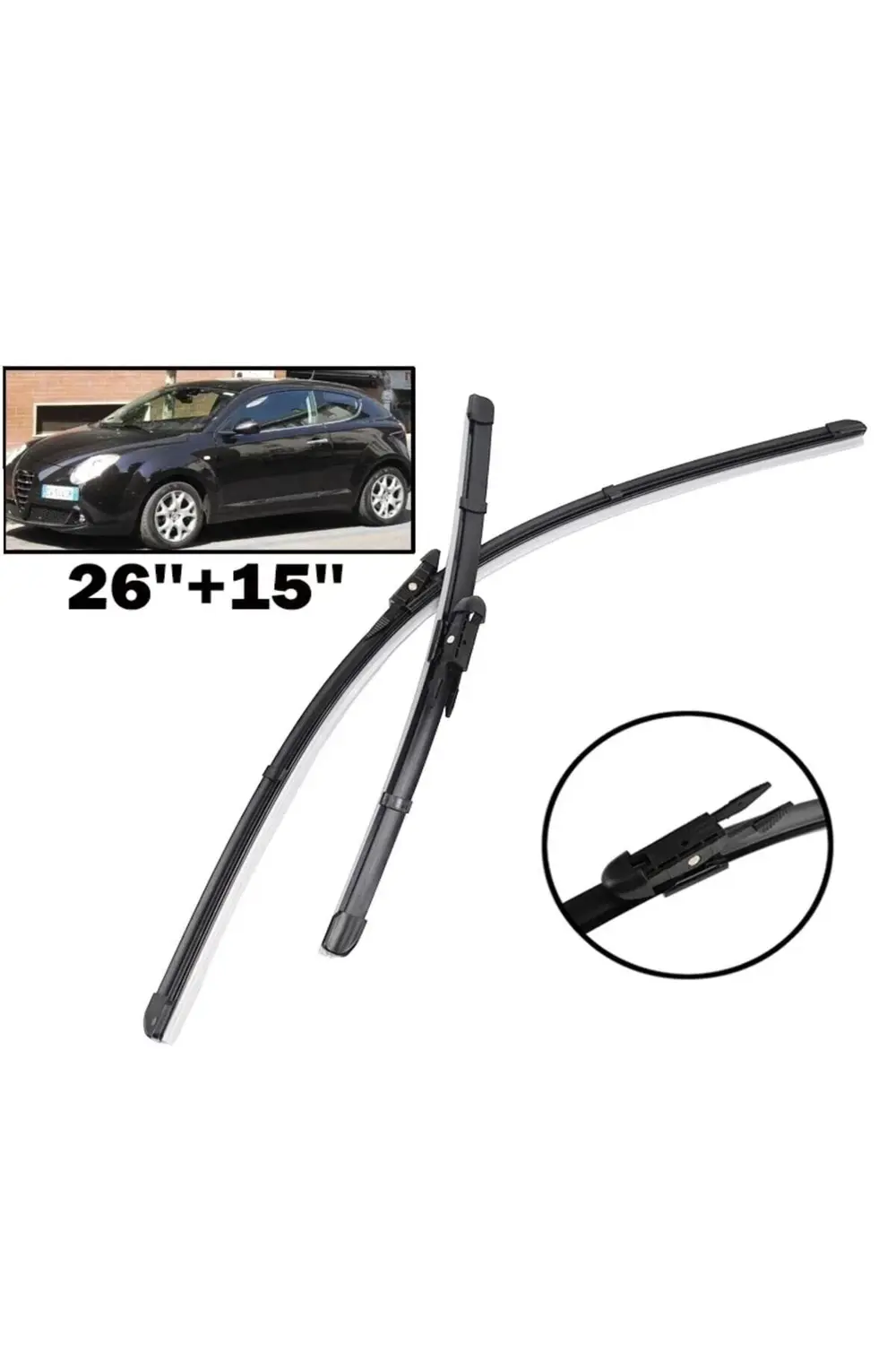 Alfa Romeo Mito Ön Arka Cam Silecek Takımı 2008--2017