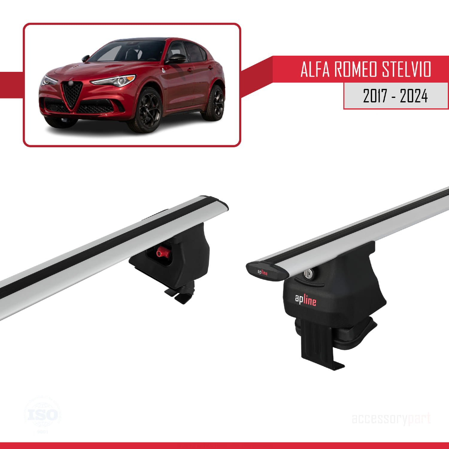 Alfa Romeo Stelvio 2017 ve Sonrası ile uyumlu ACE-4 Ara Atkı Tava