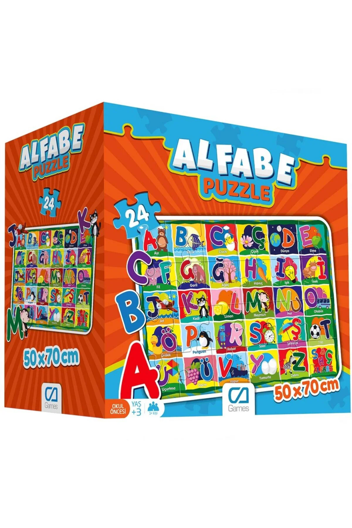 Alfabe 24 Parça Yer Puzzle