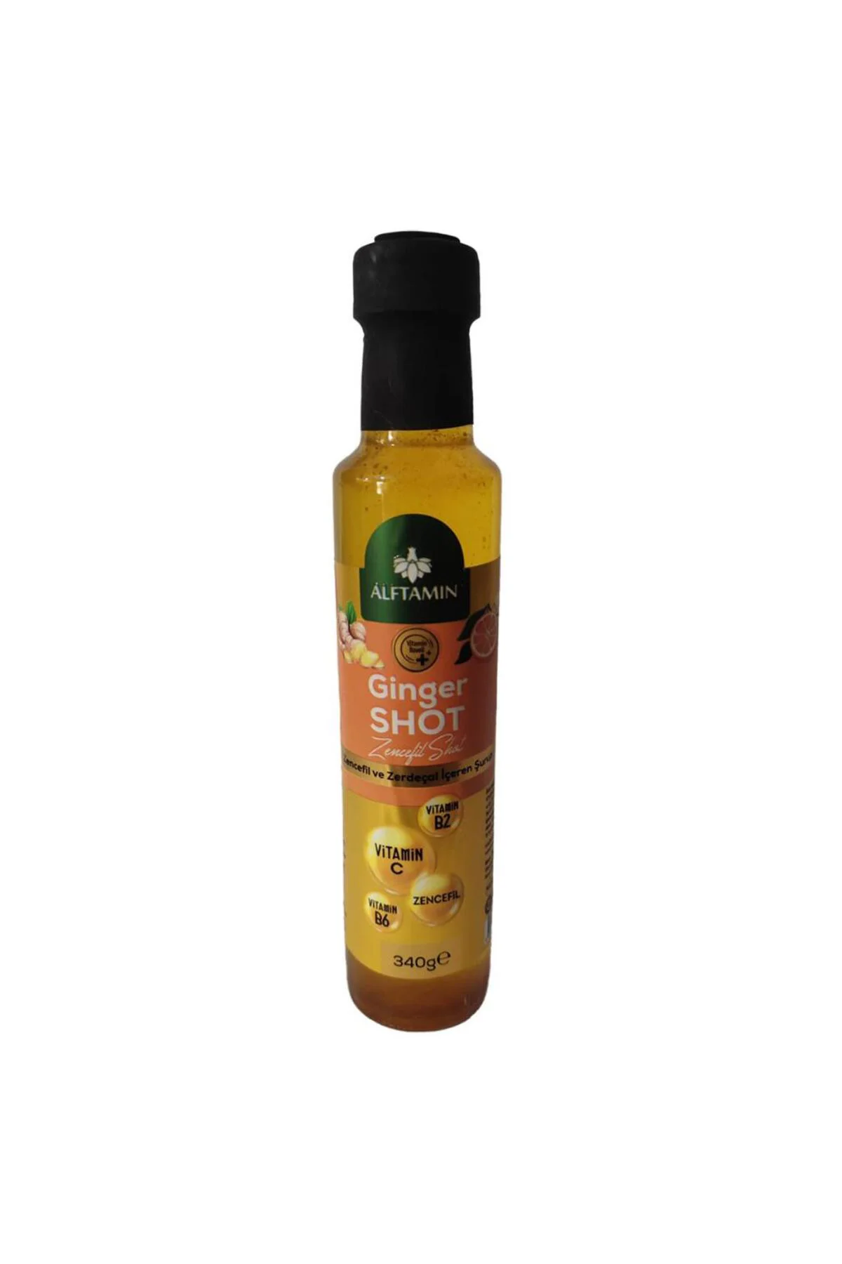 Alftamin Ginger Shot Zencefil ve Zerdeçal İçeren Şurup 340 g