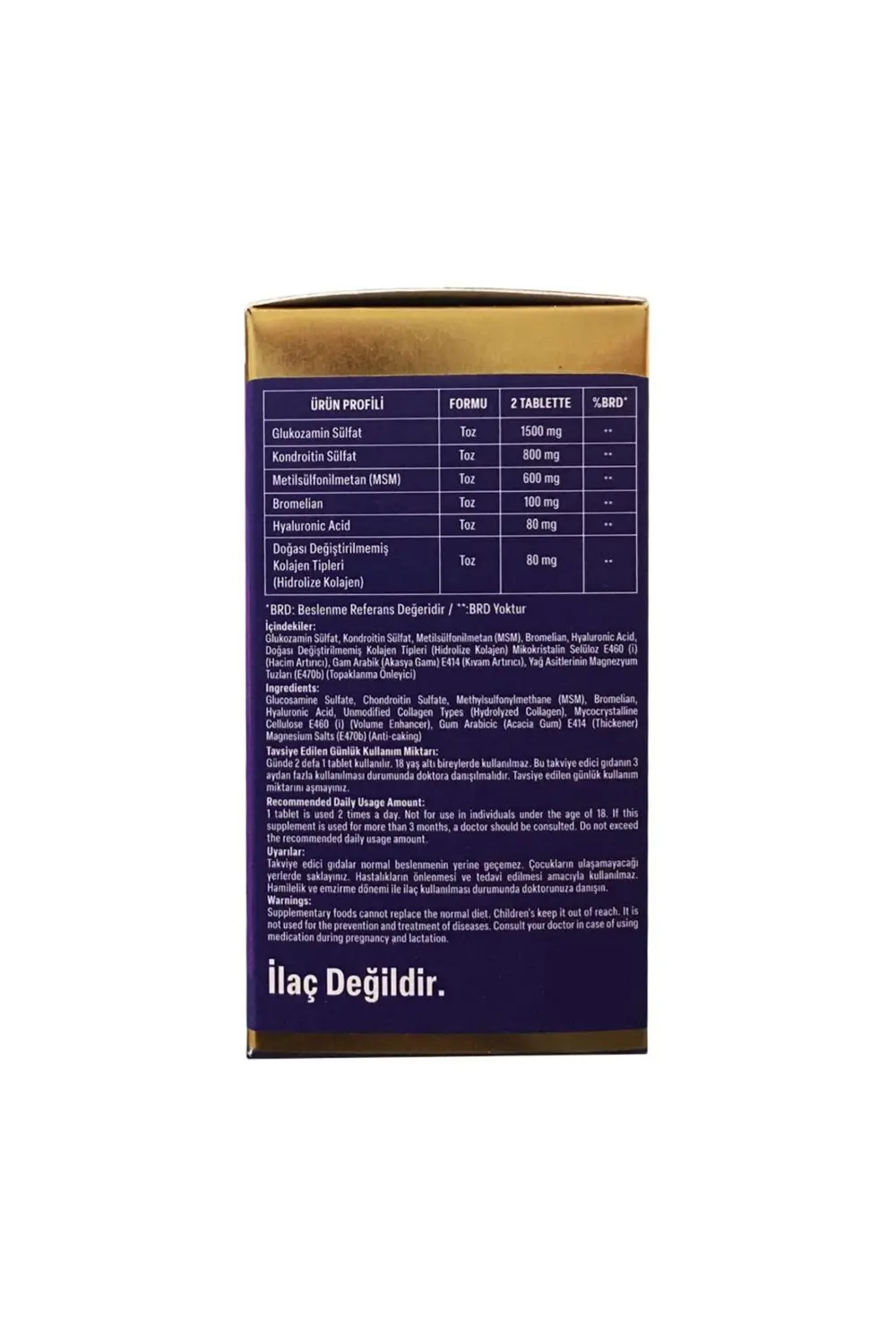 Şenay Alftamin Glukozamin Kondroitin Msm 1700 Mg 60 Tablet