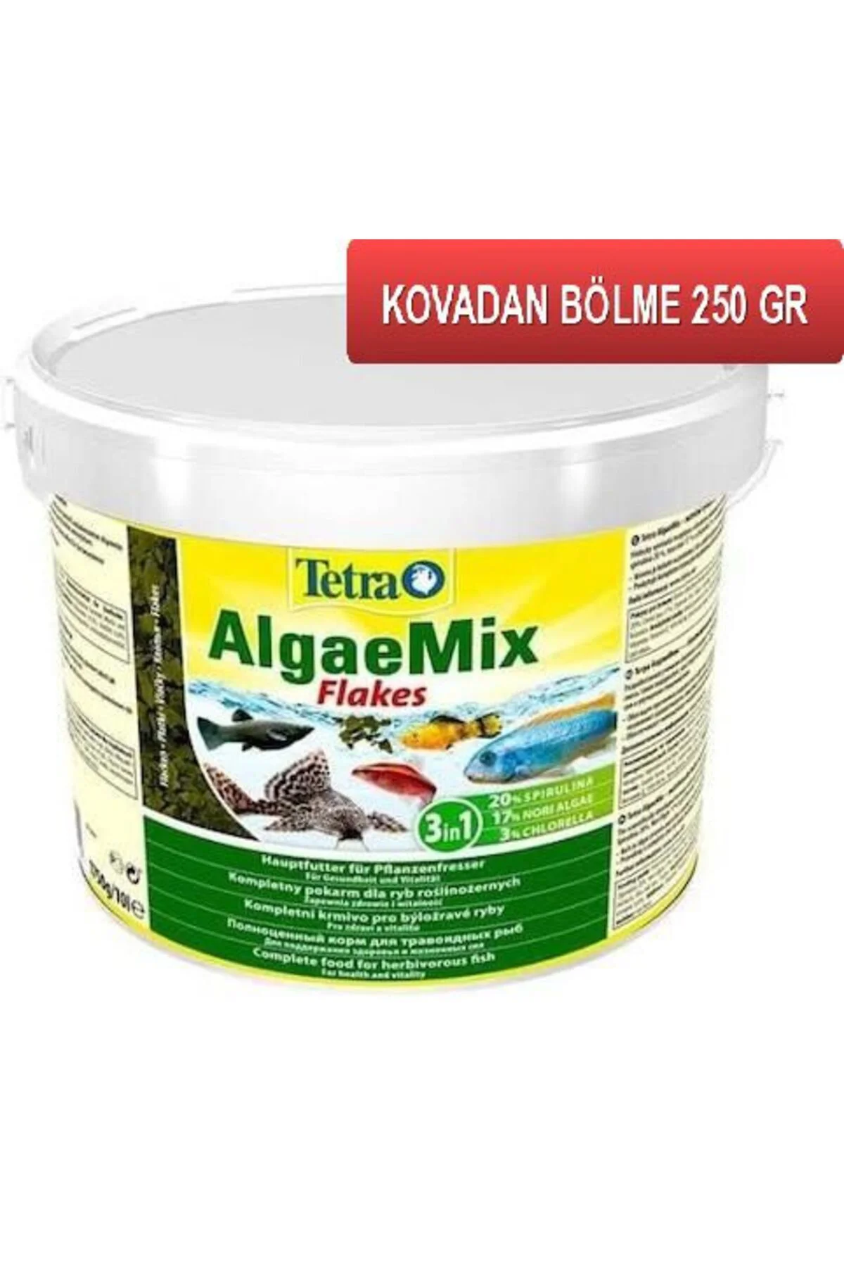 Algae Mix Flakes 250 gr. (Açık) Bitkisel Pul SKT:11/2027 Orjinal 