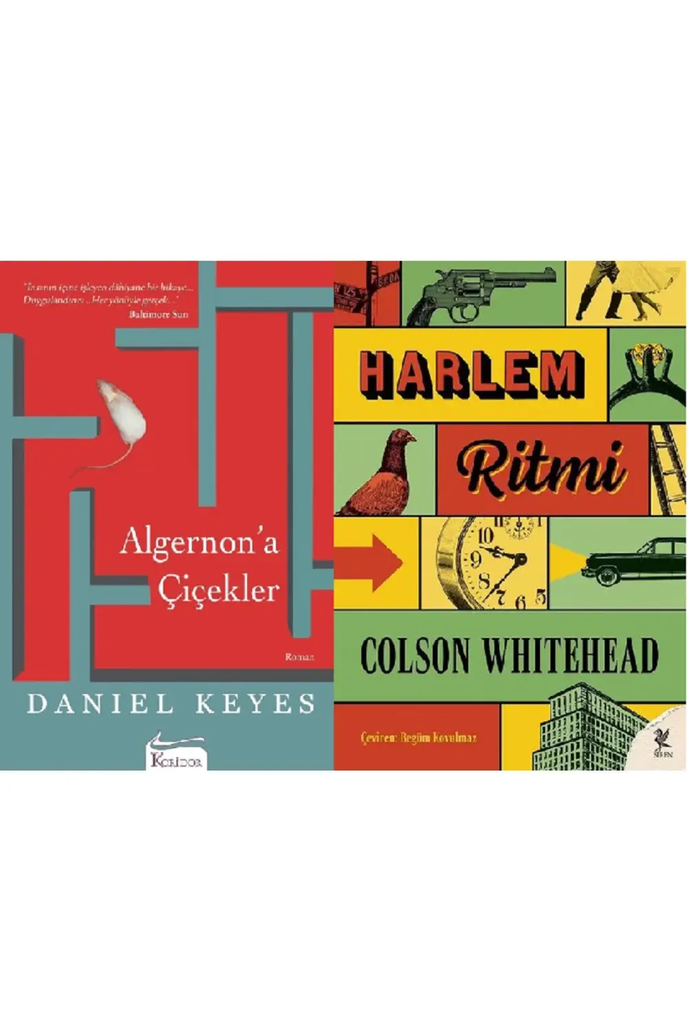 Algernona Çiçekler + Harlem Ritmi 2 Kitap Set