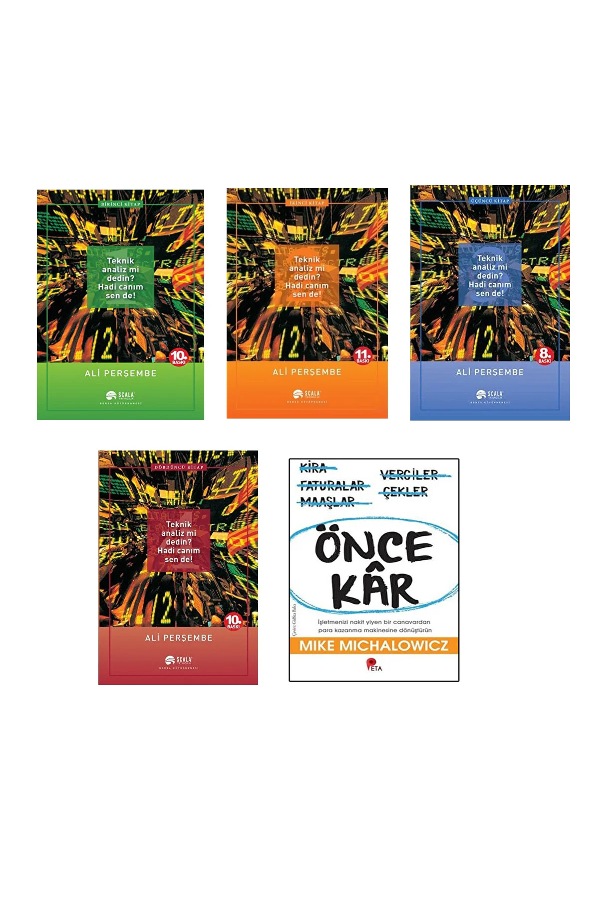 Ali Perşembe Teknik Analizmi Dedin Hadi Canım Sen De 4 Kitap Set Önce Kar Kitabı Hediye