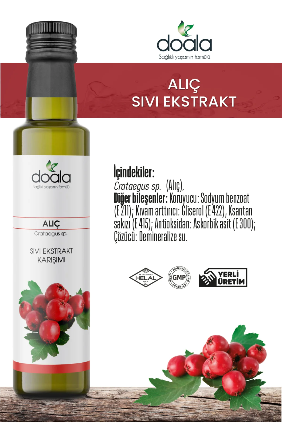 Alıç Sıvı Ekstrakt 225 ml