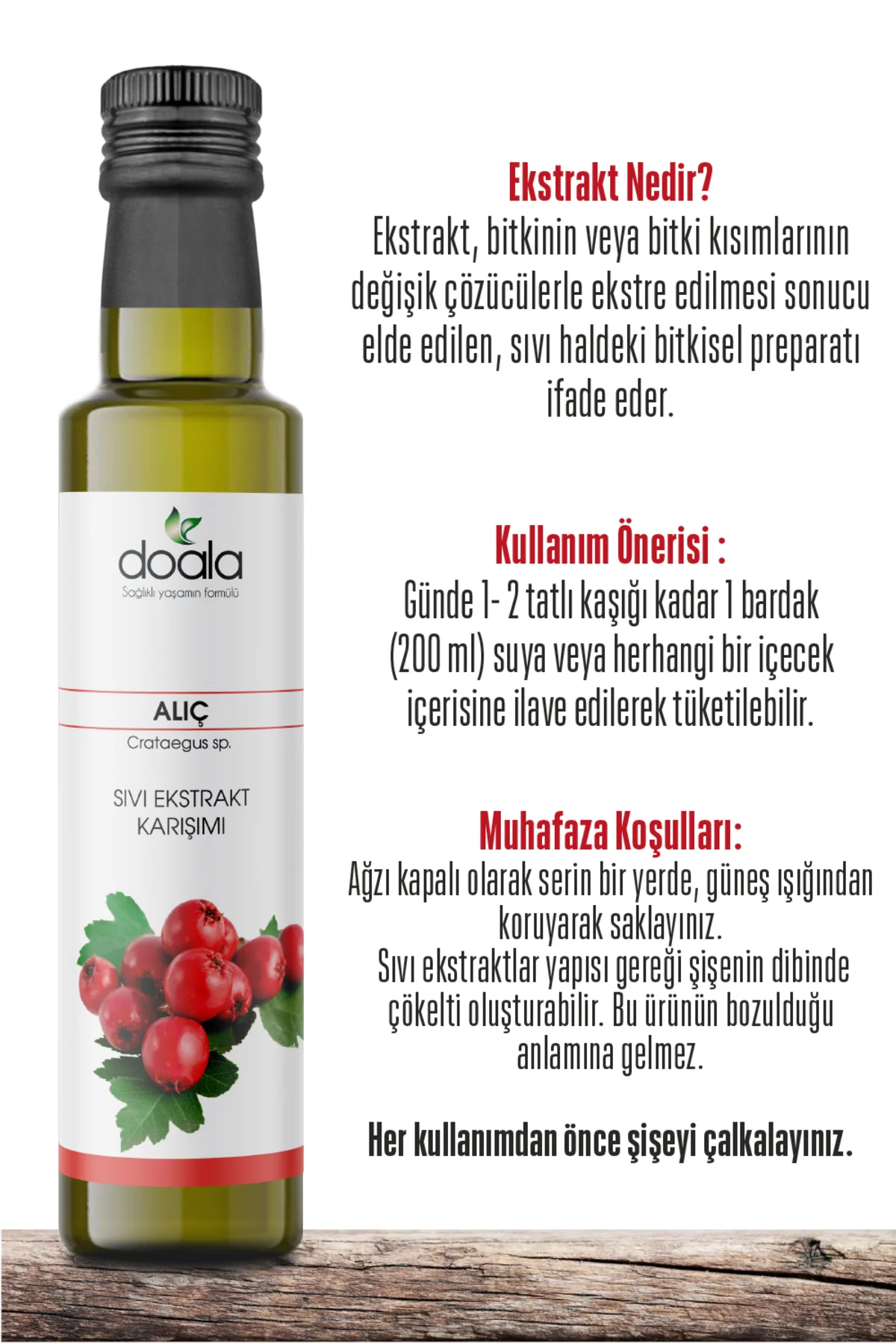 Alıç Sıvı Ekstrakt 225 ml