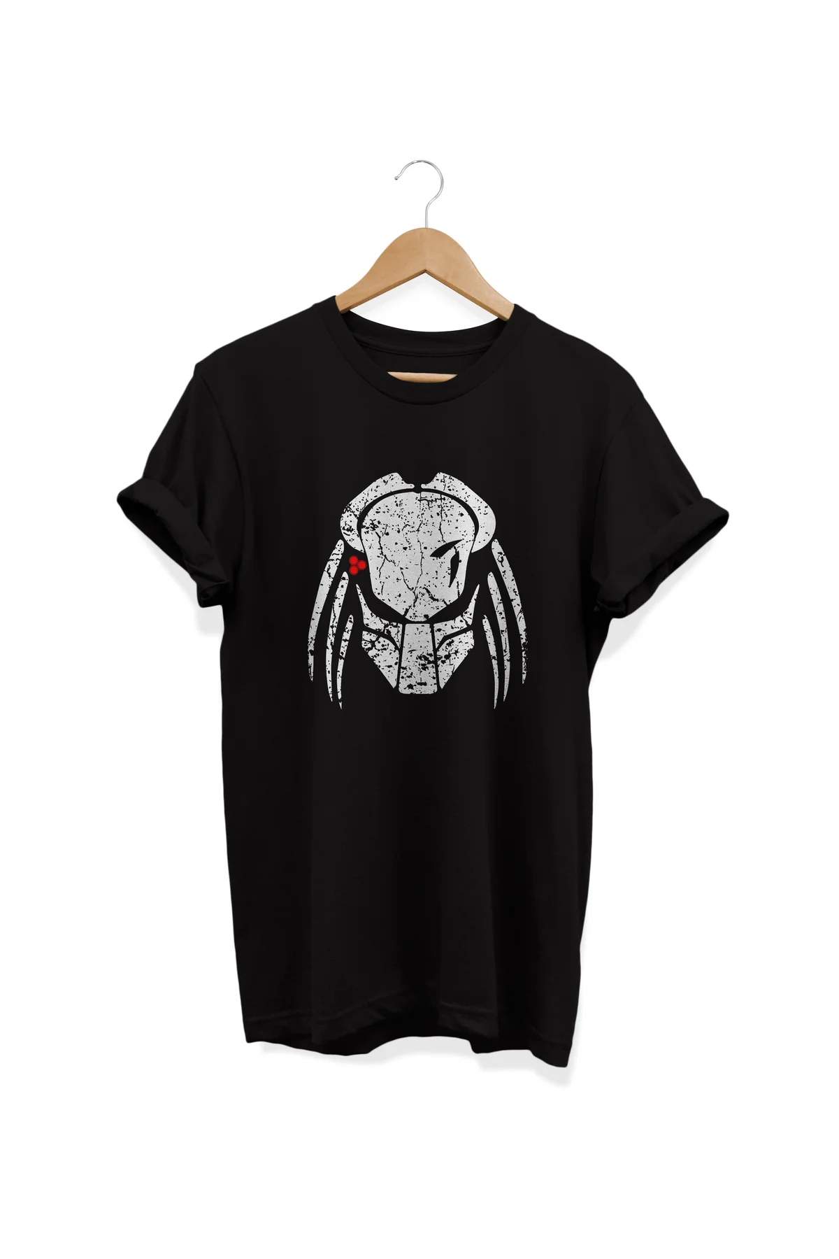 , Alien. Baskılı, %100 Pamuk, Bisiklet Yaka, Oversize T-shirt, Bü