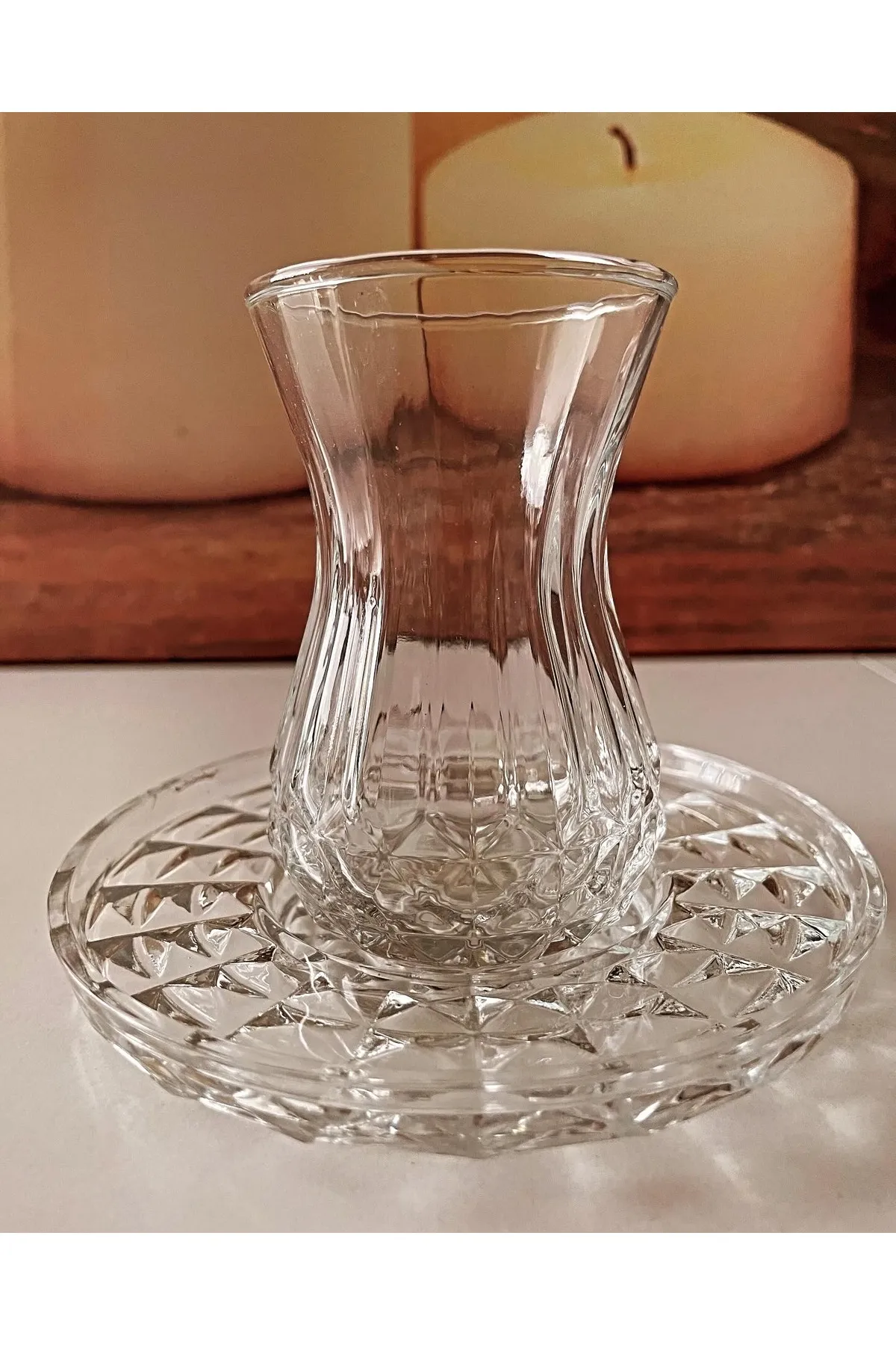 Just Cheap Store Alin Adela 6'Li Cam Çay Tabaği Çay Tabak Altliği Ryg8030