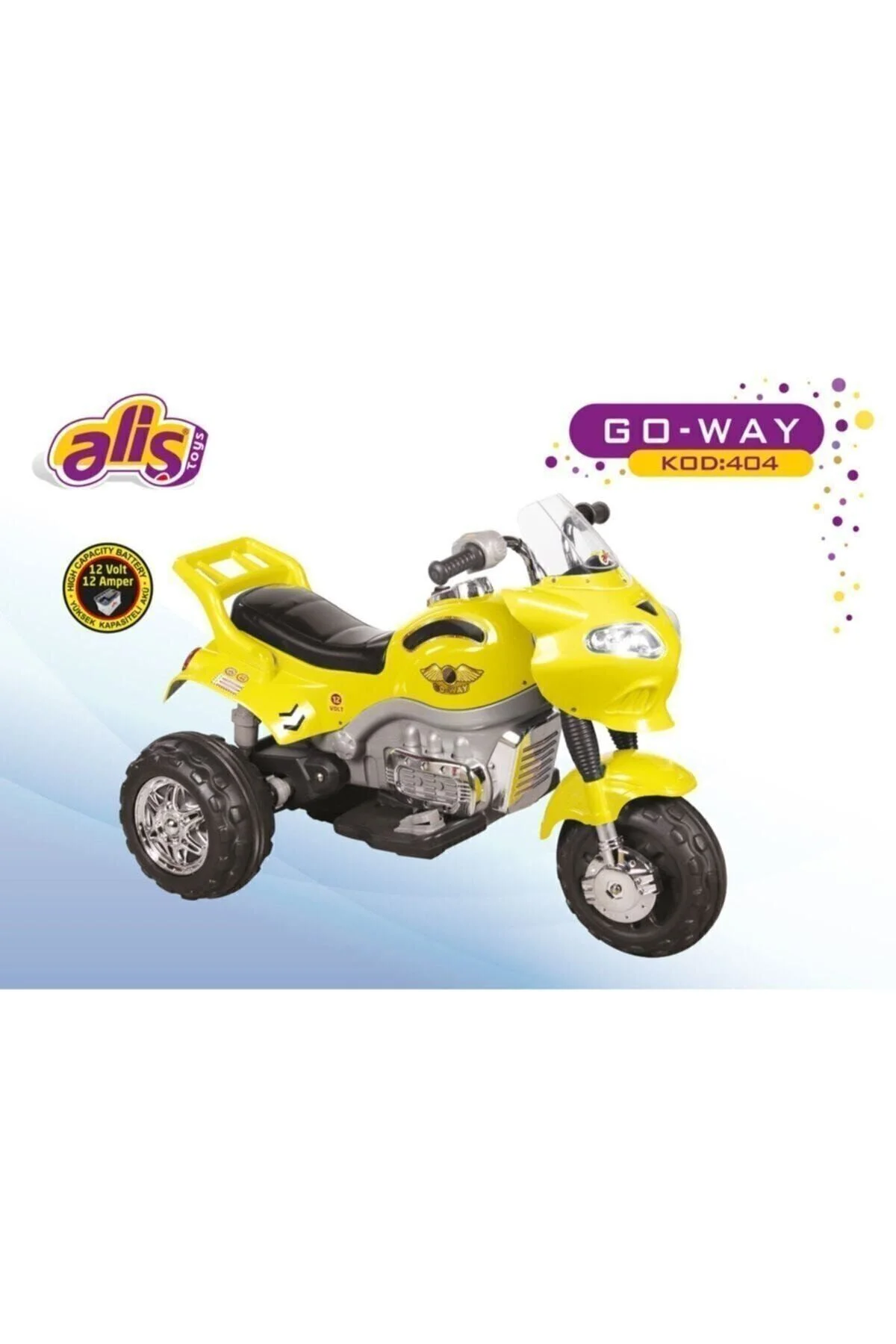 Aliş 404 12 Volt Turbo Go Way Elden Gazlı Akülü Motorsiklet & Atv