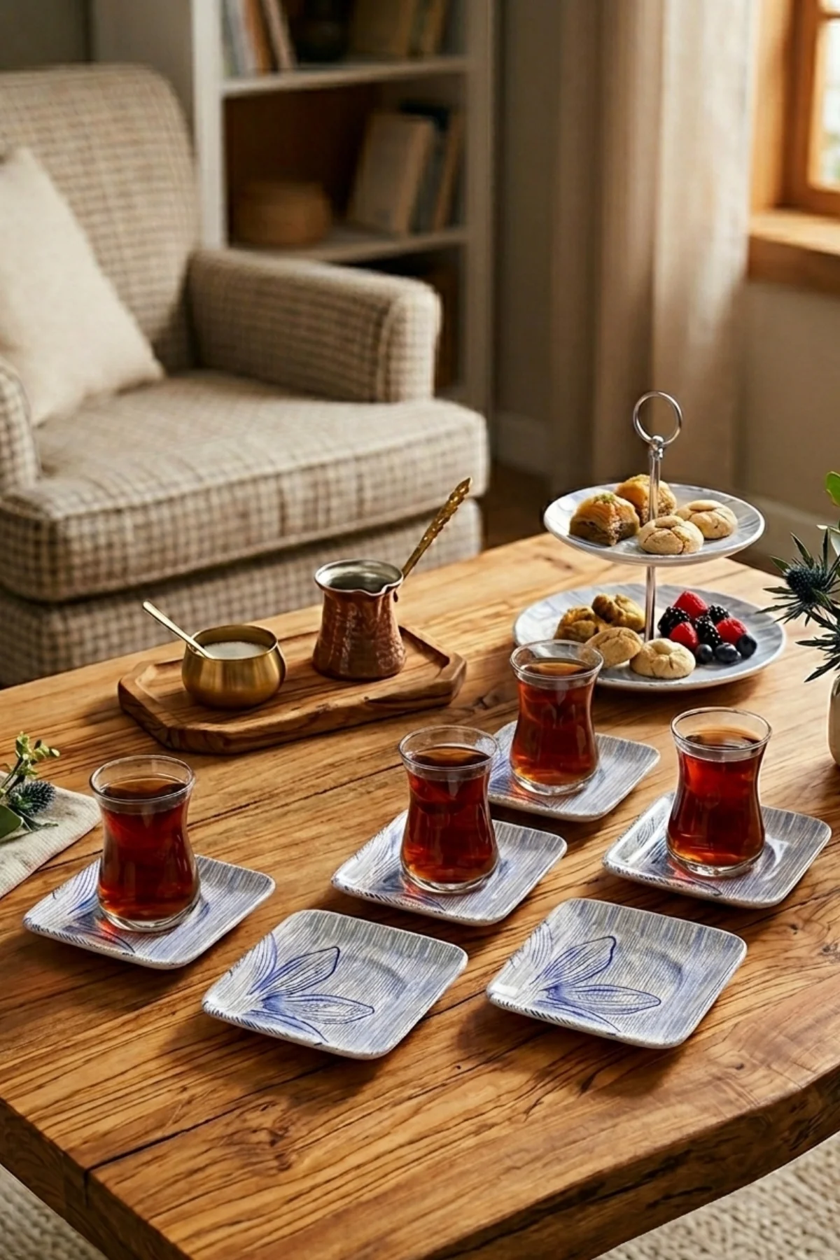 Alisa Plaza Kare Çay Tabağı 6 Adet 11 Cm