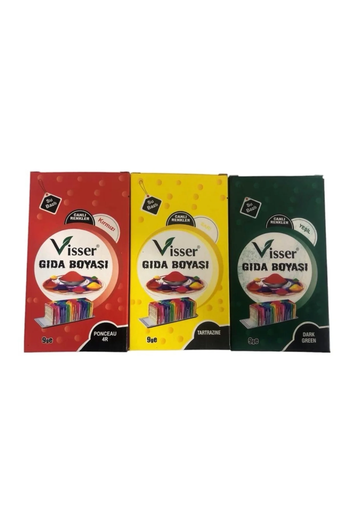 Alışveriş Devi Toz Gıda Boyası Seti 3'lü G.b Gıdaboyası-9