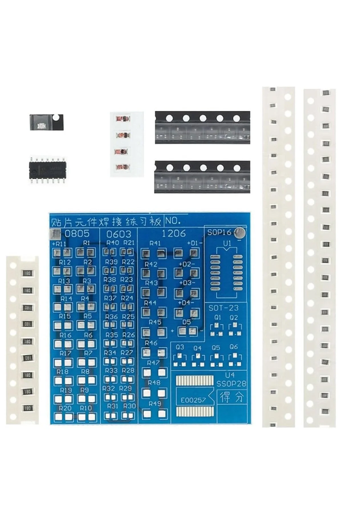 Alkatronik Smd Lehim Öğrenme Seti 62 Parça Smt Elektronik Eğitim 