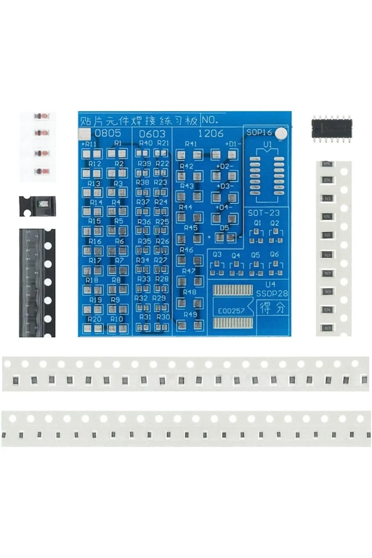 Alkatronik Smd Lehim Öğrenme Seti 62 Parça Smt Elektronik Eğitim 