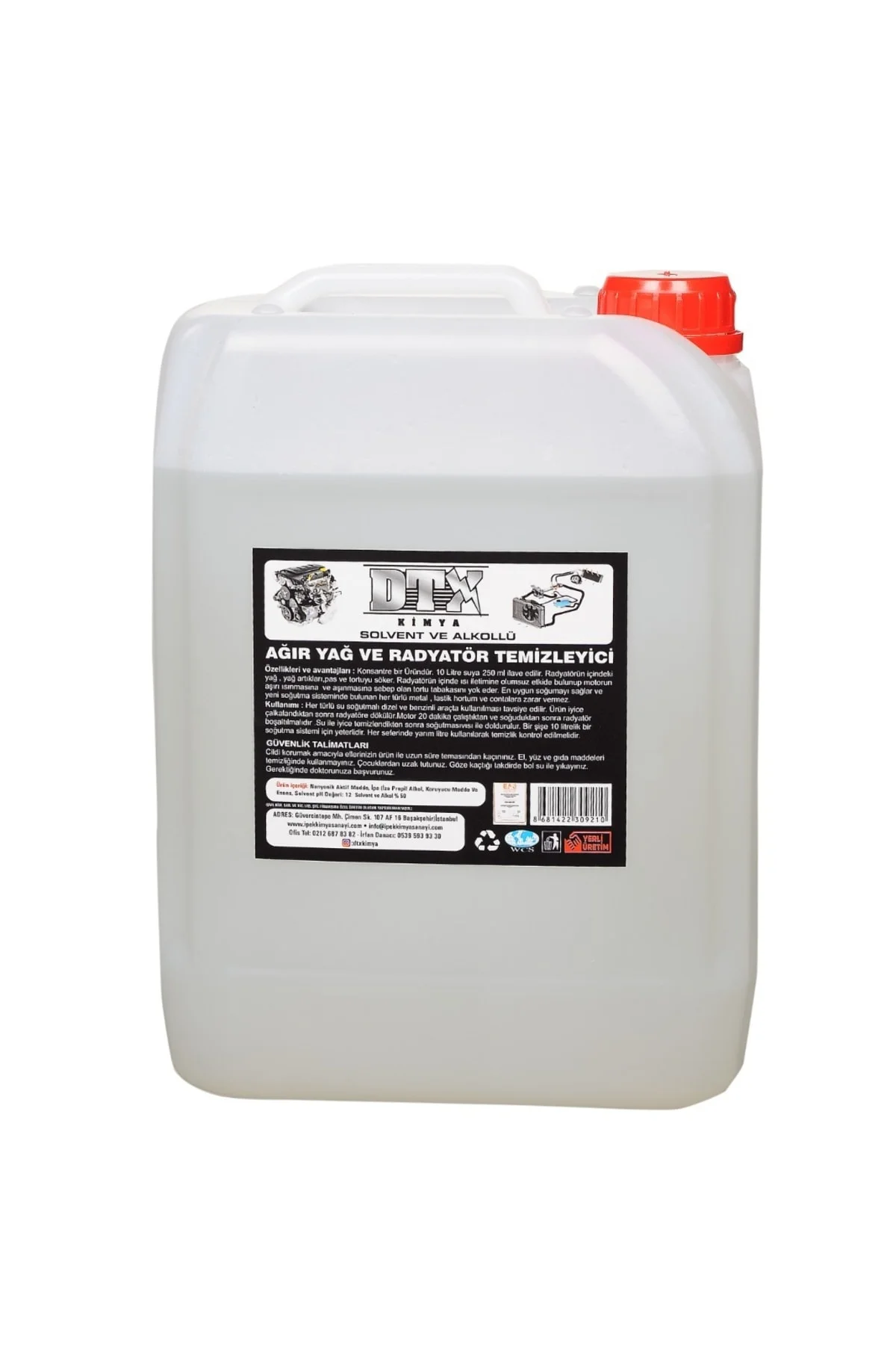 Alkollü Radyatör Ve Soğutma Sistemi Temizleyici 5l
